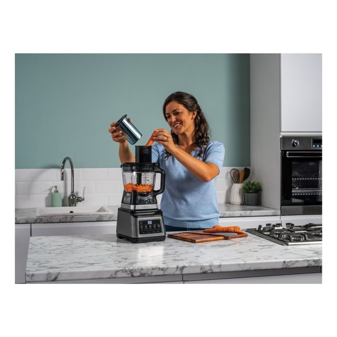 Ninja 3-In-1 Food Processor Kitchen System BN801ME Grey 1200W