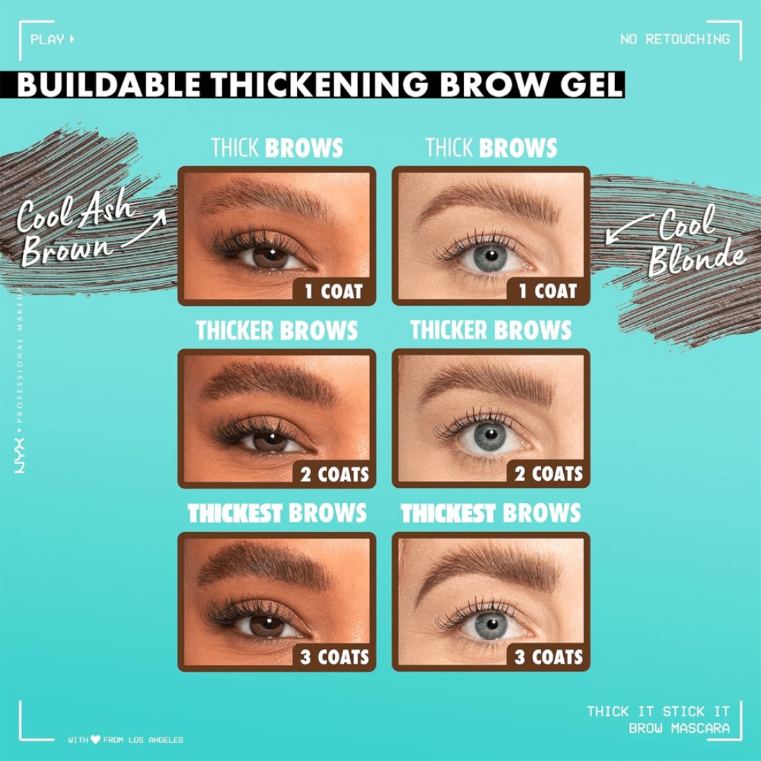 NYX Thick It Stick It Brow Gel Mascara