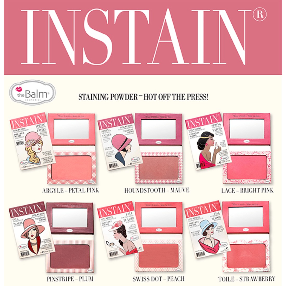 theBalm Instain Powder Staining Blush - Argyle