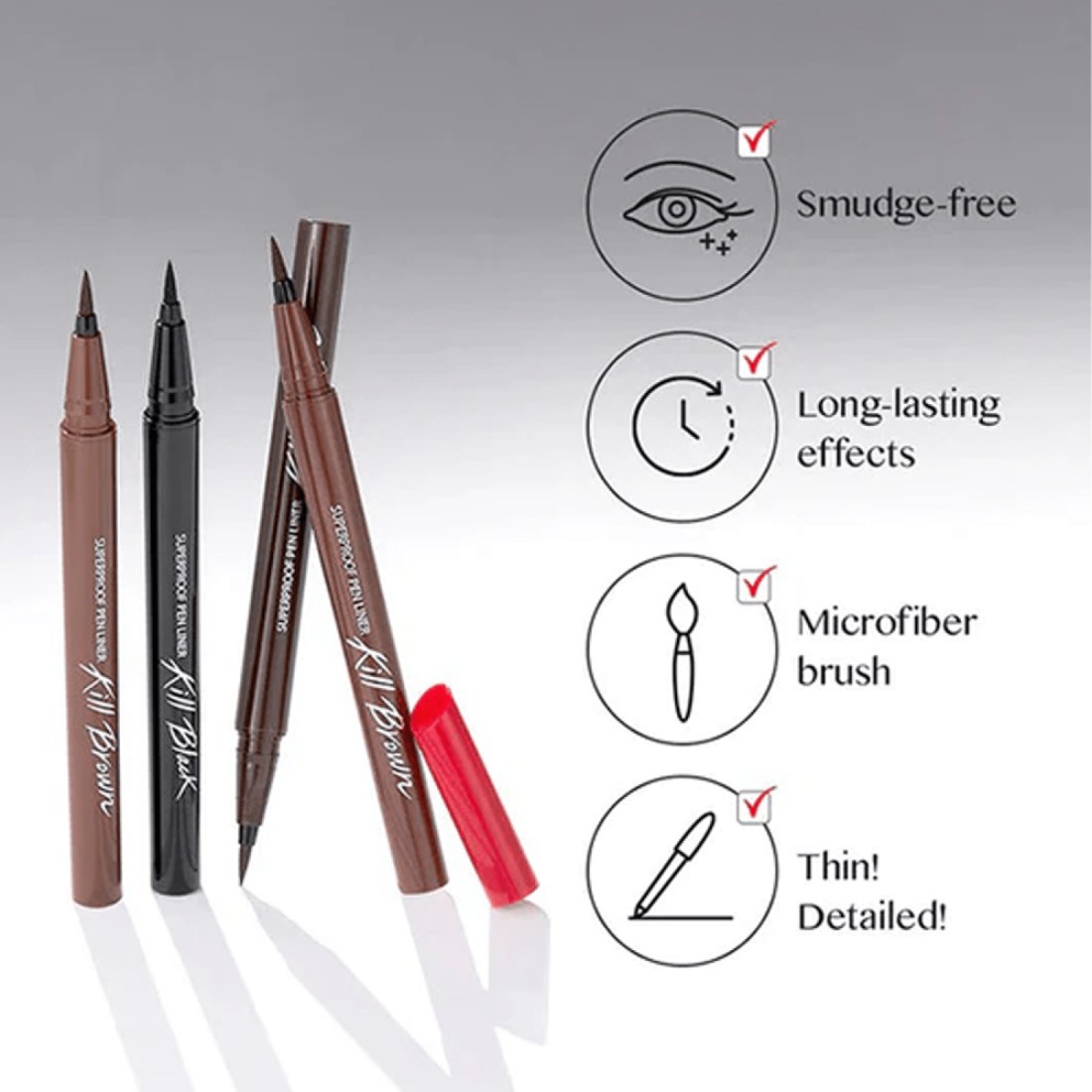 CLIO Superproof Brush Liner Eyeliner - 0.55ml