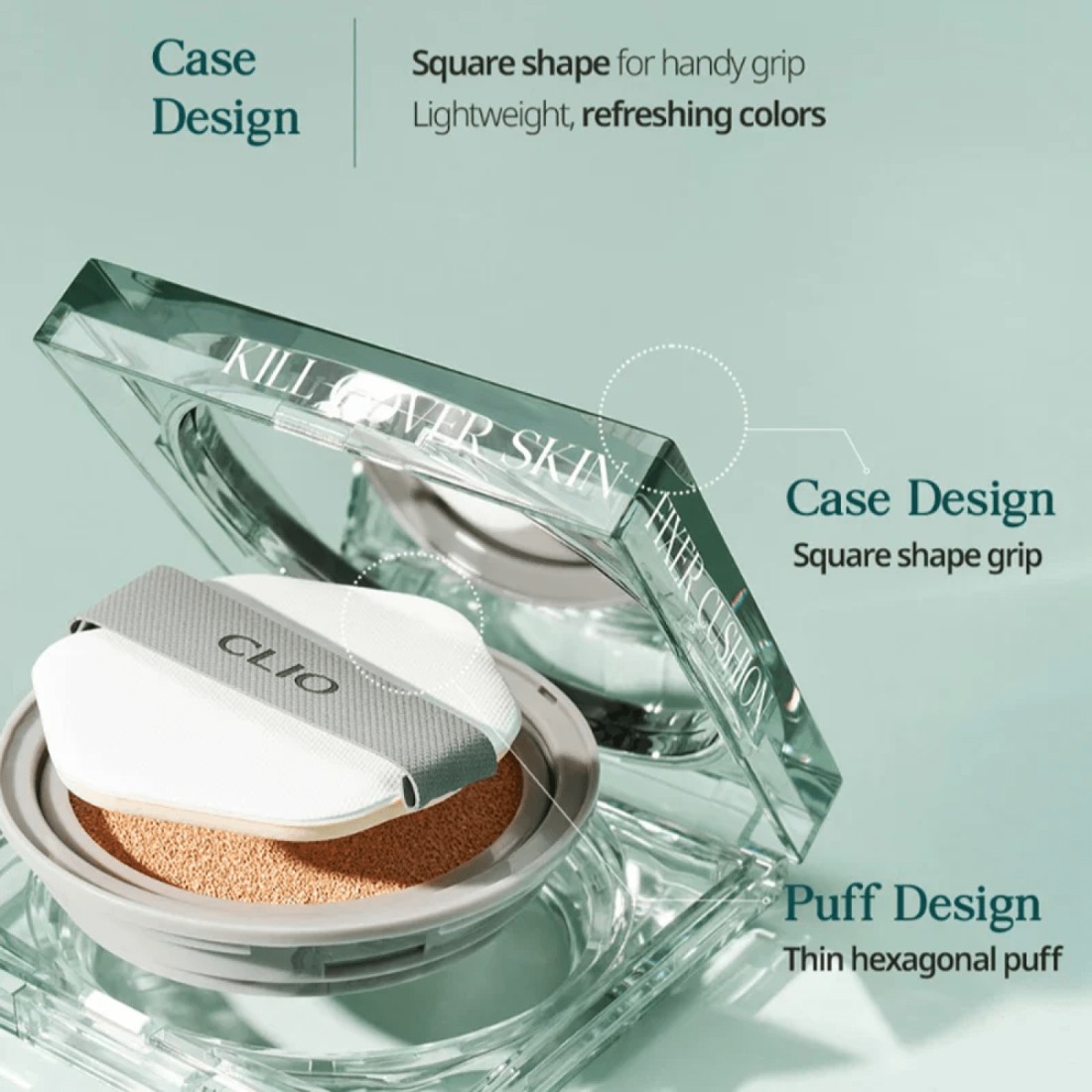 CLIO Kill Cover Skin Fixer Cushion SPF50+ Foundation