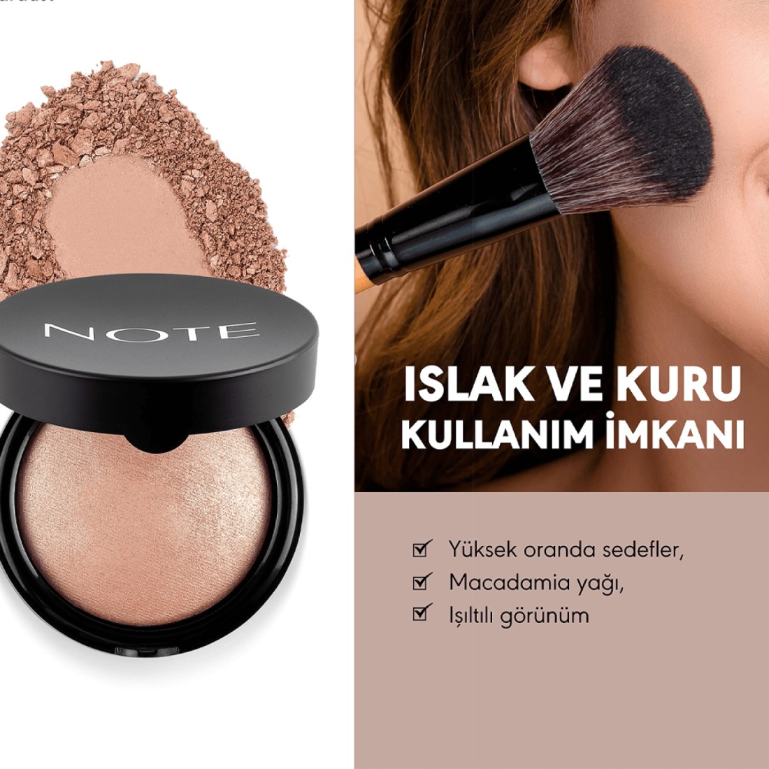 NOTE Cosmetique Baked Highlighter