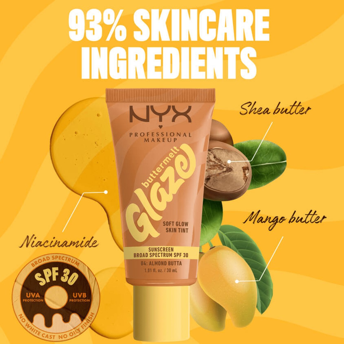 NYX Buttermelt Glaze Soft Glow Skin Tint SPF 30