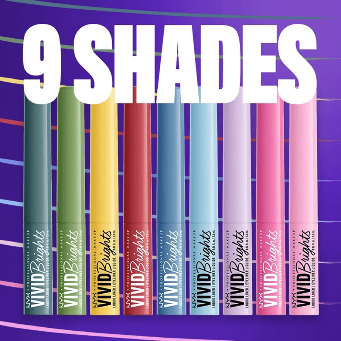 NYX Vivid Brights Liquid Eyeliner - 08 Don’t Pink Twice