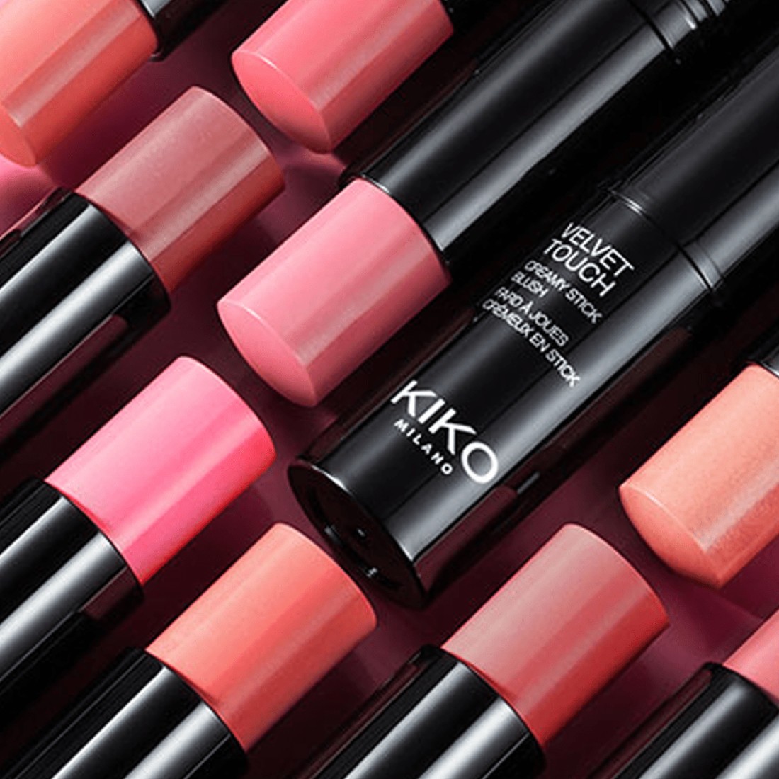 KIKO Velvet Touch Creamy Stick Blush - 05 Camelia Red
