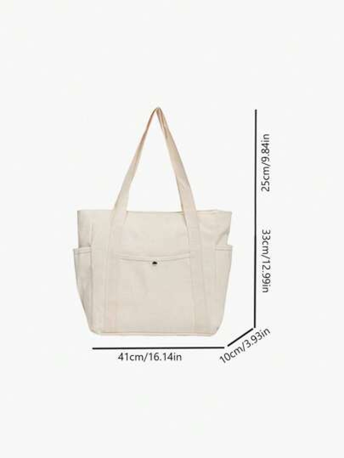 Multi Pocket Tote Bag For Women Canvas Bag With Handle Bag Large Capacity Purse Reusable Handbag Canvas Tote Bag Perfect For Daily Use And Travel Tote Bags For Students Multiple Compartments Perfect F
