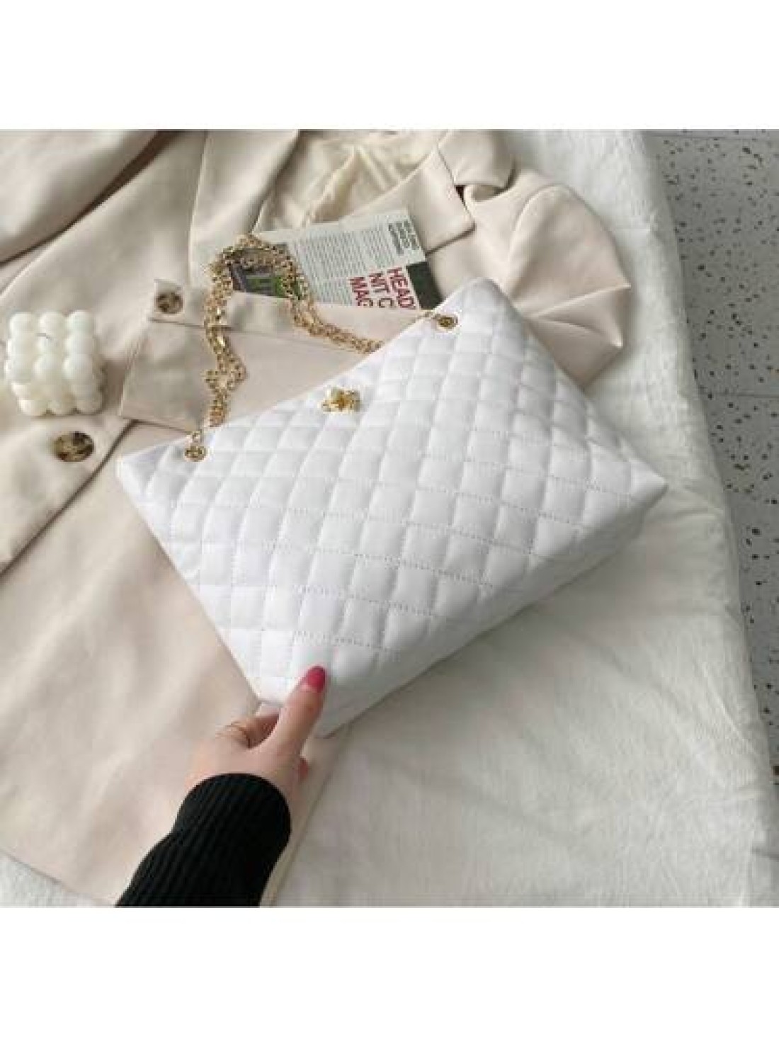 Women Diamond Patterned Shoulder Bag Crossbody Bag And Fashionable