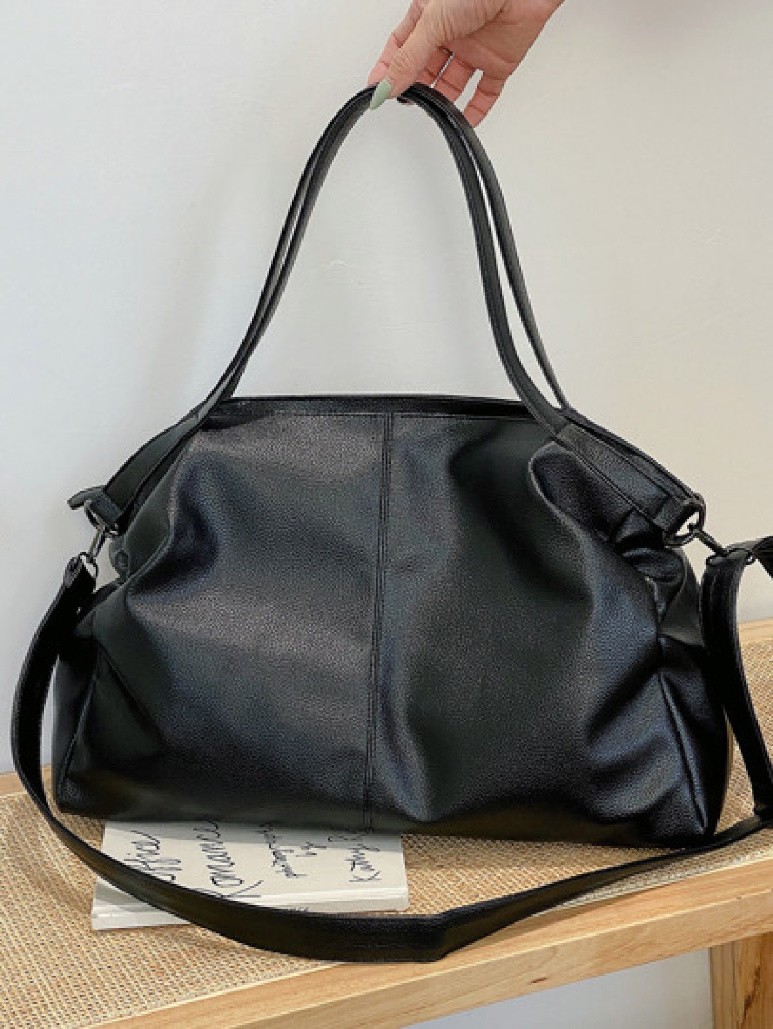 Lightweight Business Casual Minimalist Shoulder Tote Bag For Teen Girls Women College Students Rookies White Collar Workers Perfect For Office College Work Business Commute Outdoors Travel Outings Fas