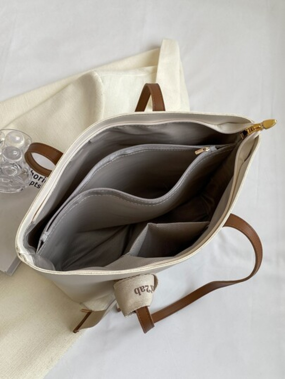 Lightweight Business Casual Large Capacity Shoulder Tote Bag Double Handle Elegant Style Teacher Bag For Teen Girls Women College Students Rookies White Collar Workers Perfect For Office College Work