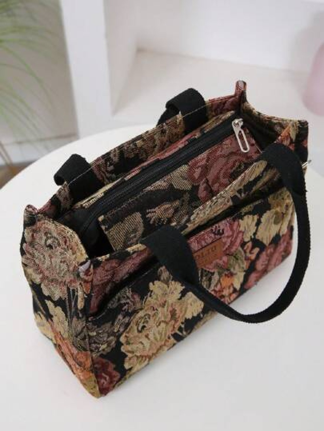 New Arrival Thickened Knitted Jacquard Fabric Handbag Tote Bag Work Shopping Carryall Mother s Outdoor Organizer Cloth Bag Women Handbag