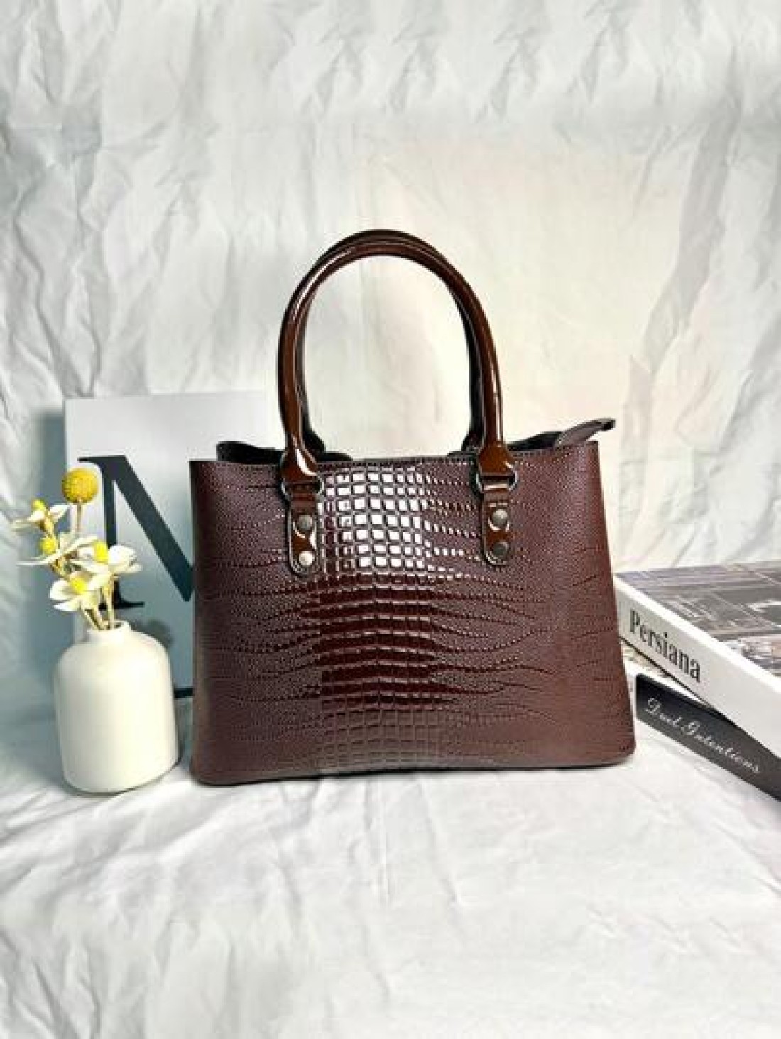 3 Piece Set PU Handbag For Women Elegant Fashion Tote With Coin Purse And Card Holder Versatile Large Capacity Shoulder Bag Chic Bag With Stylish Design Available In Multiple Colors Best Mothers Day G