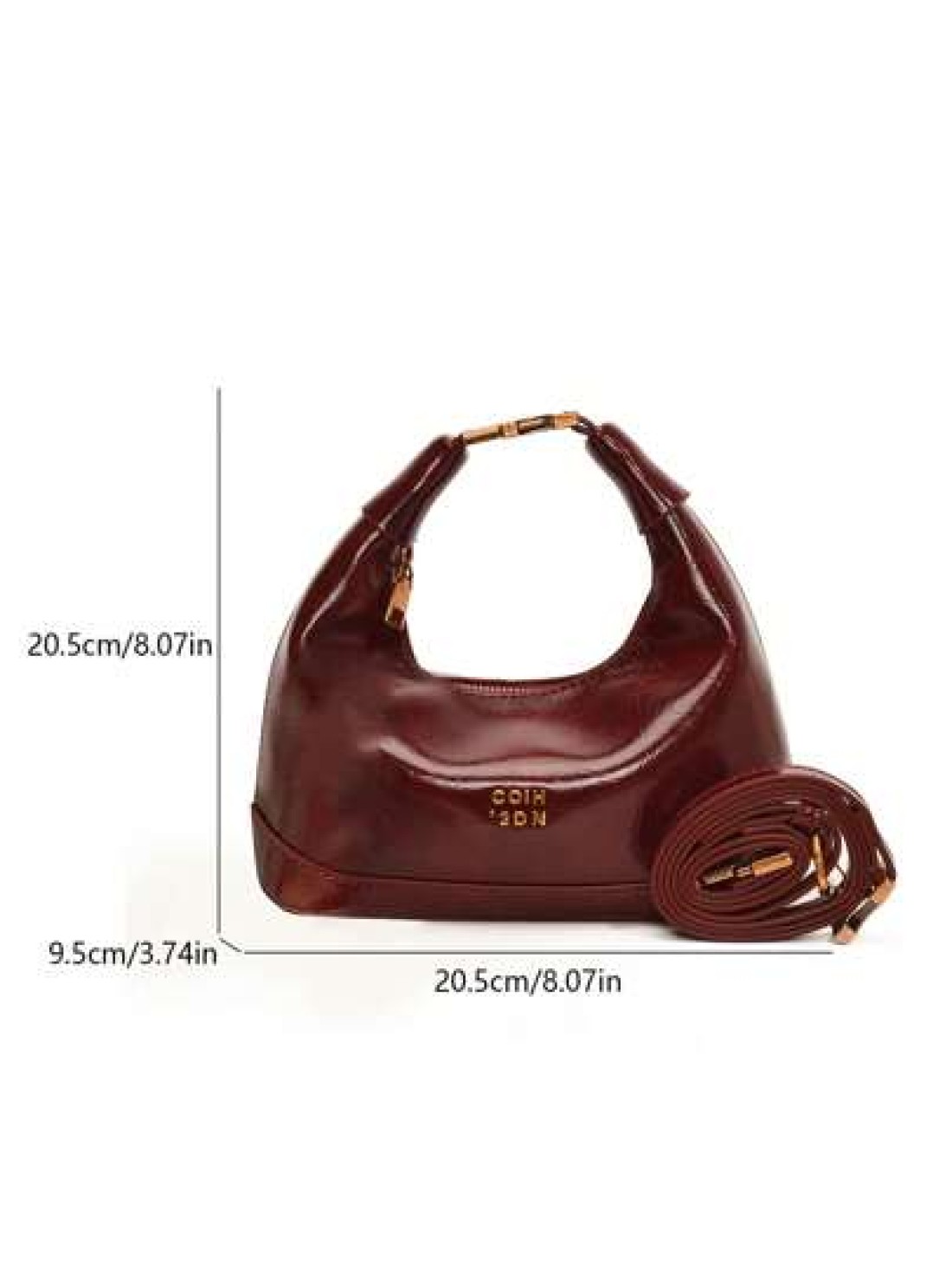 Retro Waxed Leather Burgundy Red Handbag Niche Design And Good Looking Crossbody Bag High End Texture Classic And Elegant Shoulder Bag Versatile For Daily Use Suitable For Daily Matching Photo Shoots