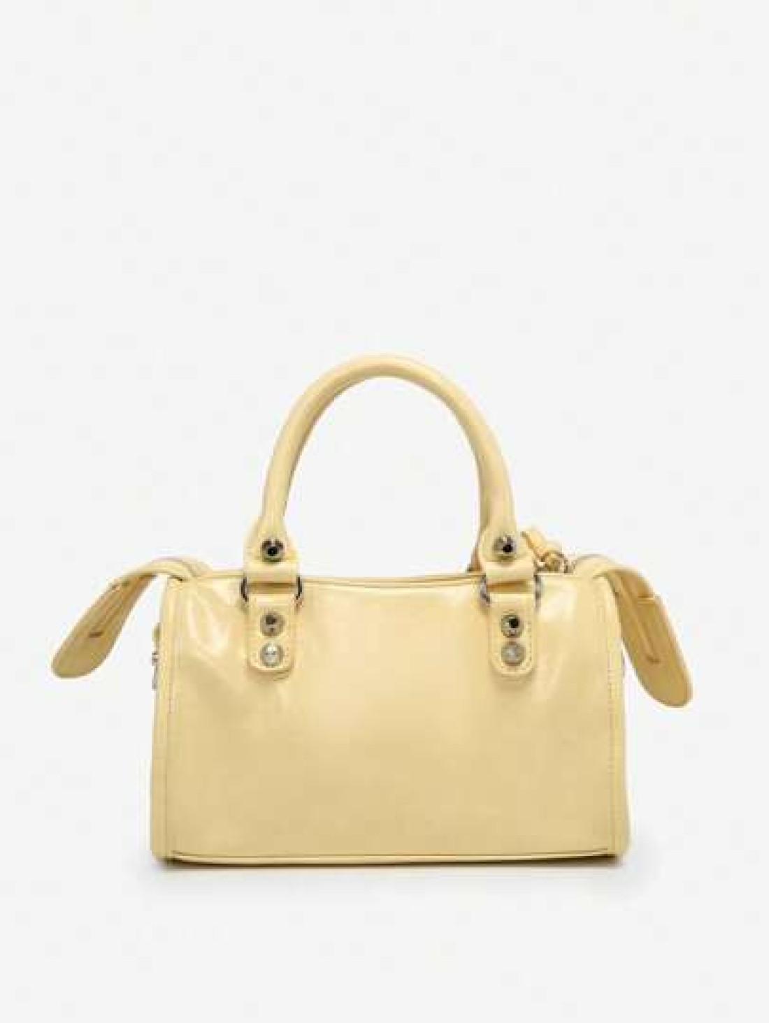1pc Retro Y2K Motorcycle Punk Grunge Style Women Rivet Decor Multi Pocket Faux Oil Wax Cracked Leather Shoulder Handbag Suitable For Outing Date Party