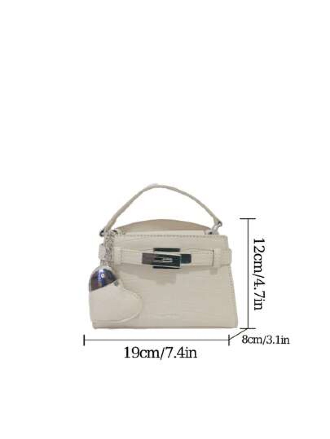 High End Crocodile Pattern Ladies Handbag High End Simple Letter Decoration Adjustable Shoulder Strap Messenger Bag Fashionable Strap Hardware Decoration Shoulder Commuter Bag Magnetic Buckle Opening