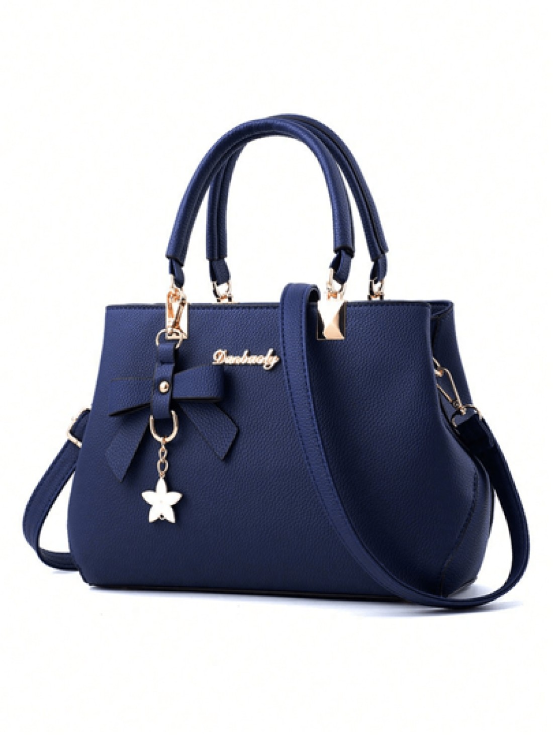 2pcs 1pc Women Solid Color Handbag Wallet Set With PU Leather Bow Pendant Zipper Closure Great Mother s Day Valentine s Day Gift Elegant Women Tote Bag Shoulder Bag Cross Body Bag Large Capacity Purse