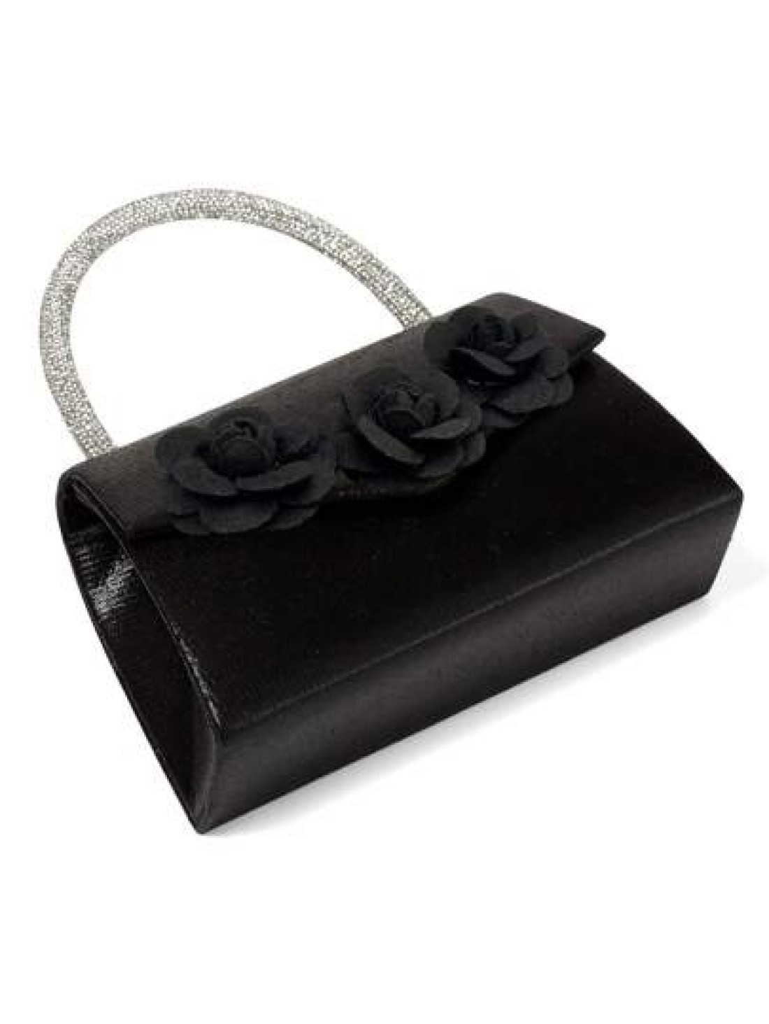 1pc Sparkling Evening Clutch Bag Meticulously Designed With Rhinestones On The Handle For Comfortable Grip Holds Essentials Like Phone Lipstick Powder Compact And Car Keys Suitable For Formal Occasion
