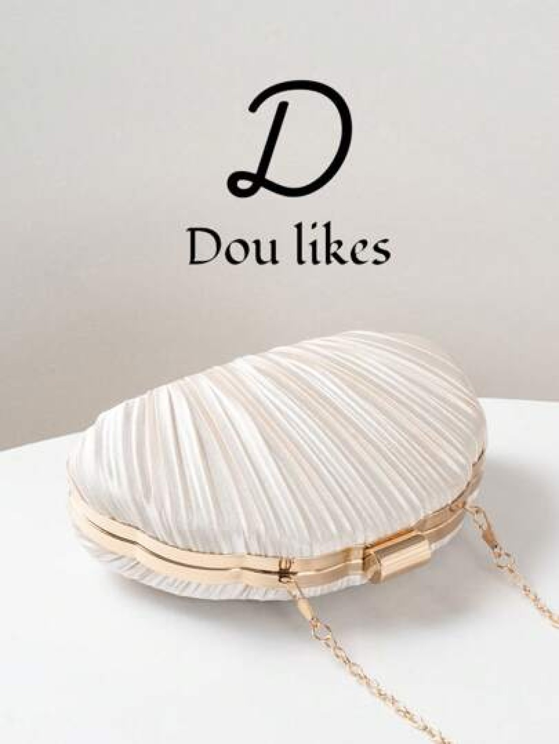 New Luxury Party Clutch Bag Shell Shaped Design Wrinkle Style Evening Bag Lady Handbag For Ceremony