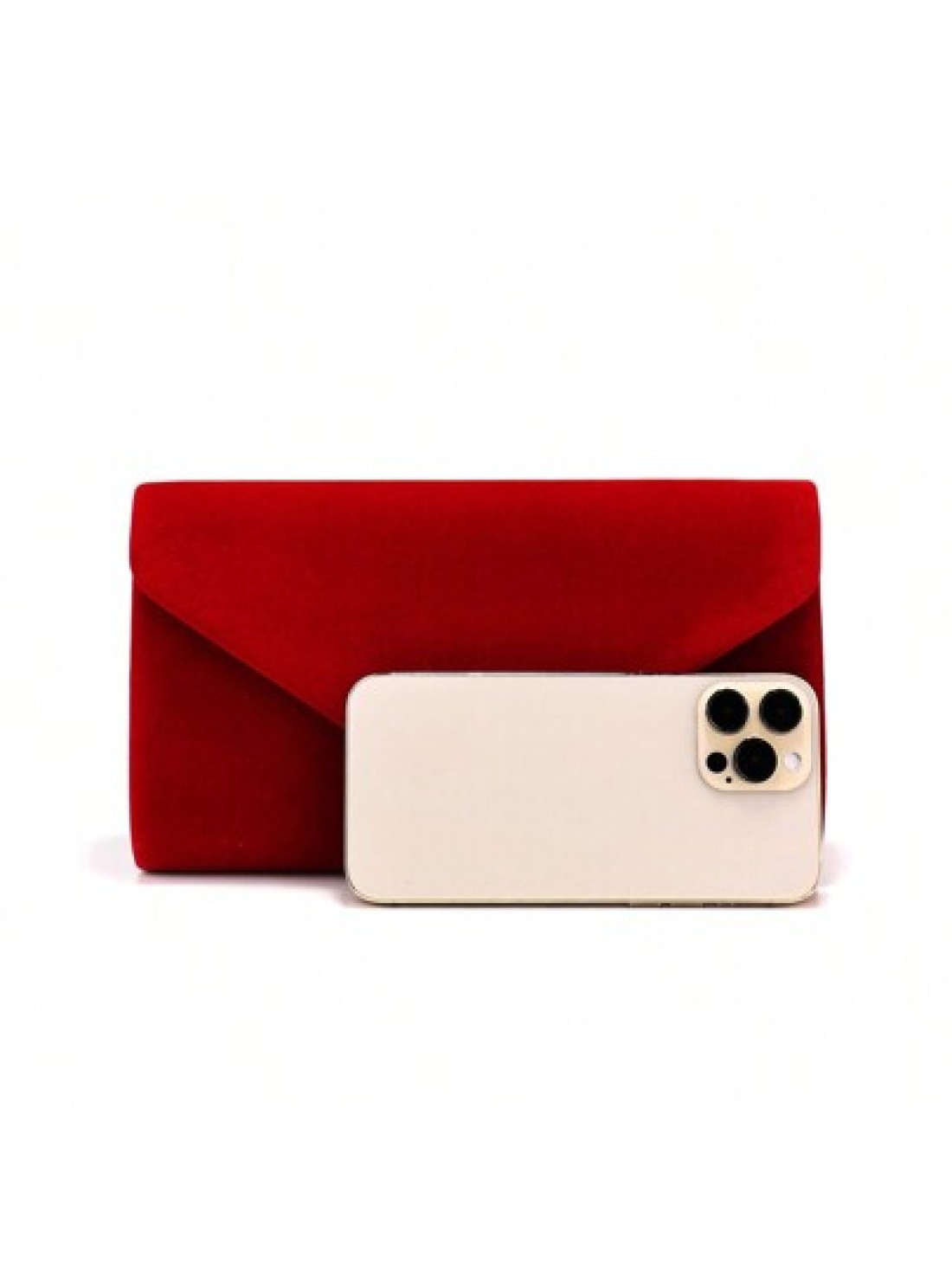 Red Color Women Evening Bags Cover Envelope Design Pary Wedding Girl Handbags With Chan Shoulder Clutch Velvet Fashion Purse
