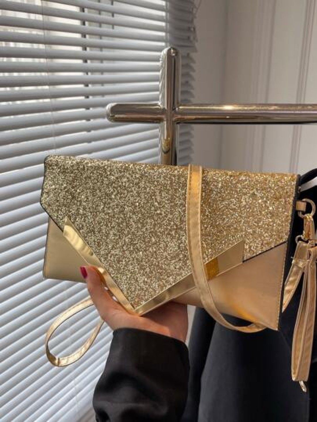 Glamorous Elegant Exquisite Quiet Luxury Sequin Stylish Luxury Shiny Glitter Metal Decor Flap Square Bag Evening Bag Dinner Bag For Party Girl Woman Bride Perfect For Party Wedding Prom Dinner Banquet