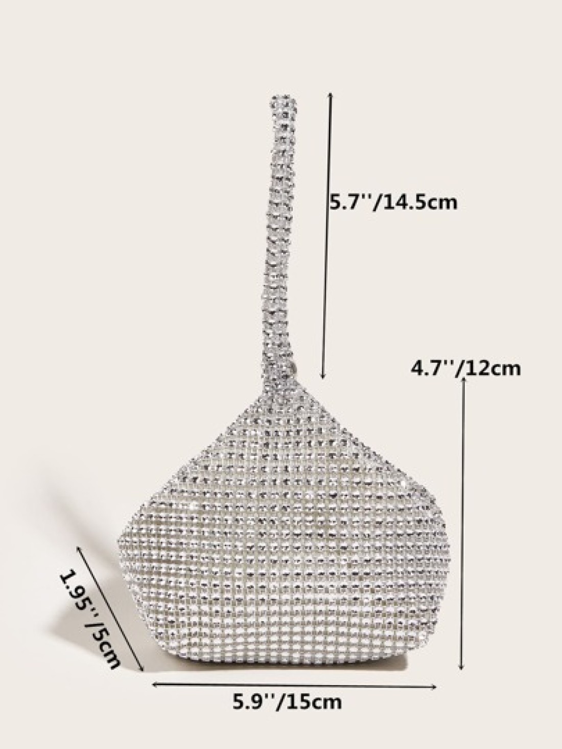 Vincy Glitter Handbag Glamorous Elegant Exquisite Quiet Luxury Glitter Bling Sequin Luxury Shiny Sequin Evening Bag Women s Clutch Bag For Ball For Party Rhinestone For Party Girl Woman Bride Perfect