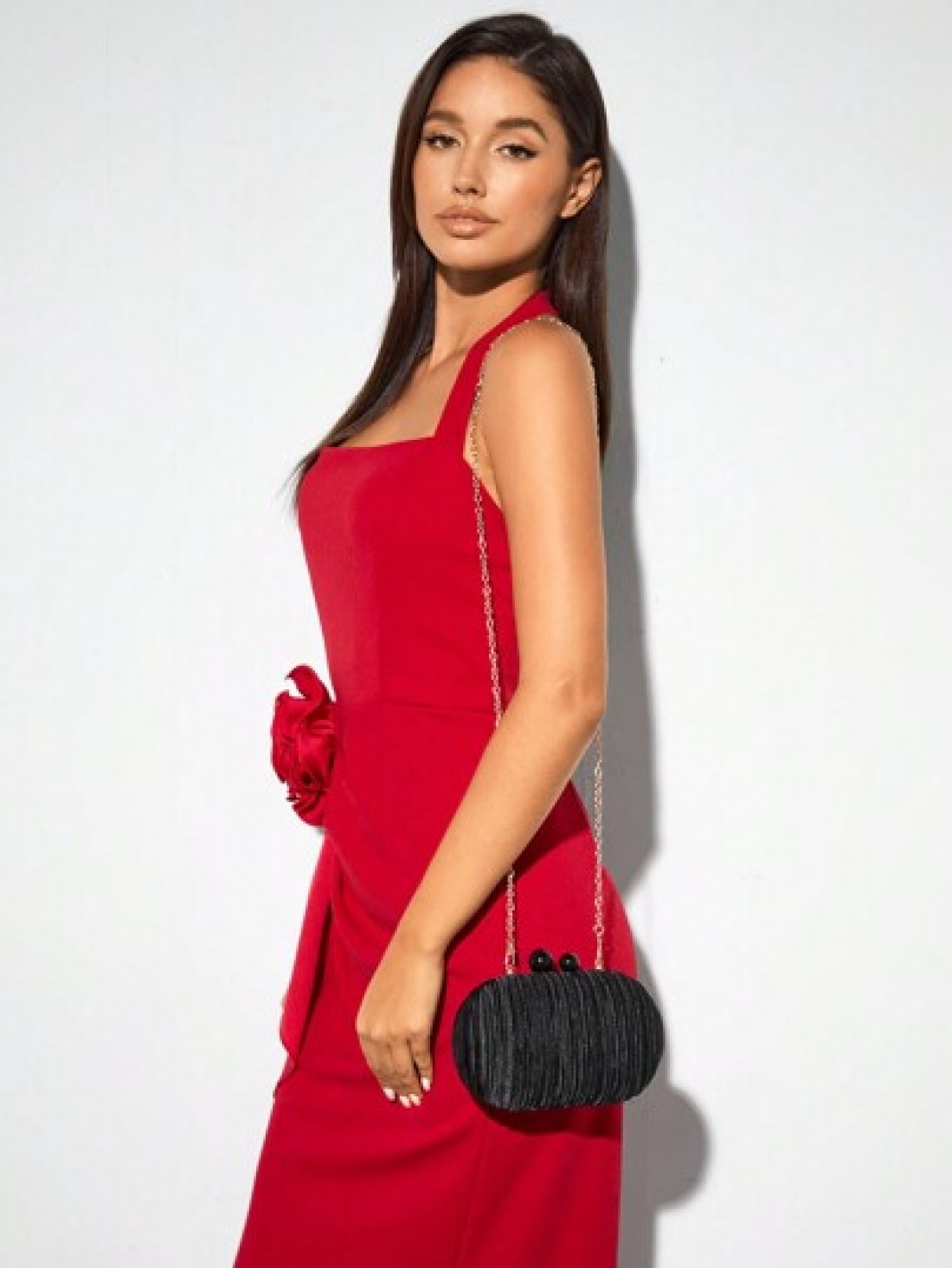 SHEIN BAE Women s Elegant Solid Color Minimalist Chic Evening Clutch Bag Valentines