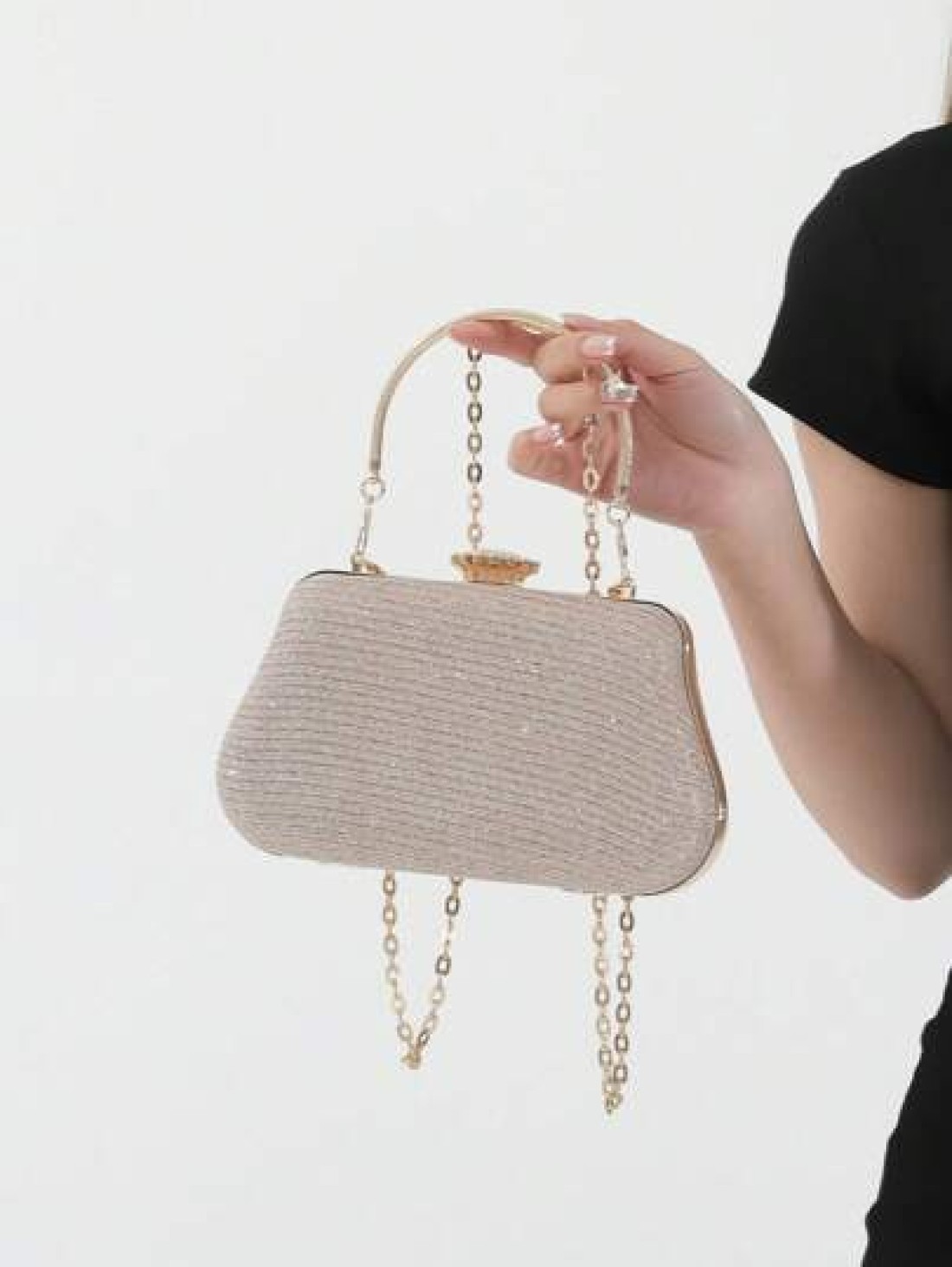 Luxury Fashion Evening Clutch Bag Bridal Bag Shoulder Crossbody Shiny Party Bag Small Design Bag Women s Handbag Valentine s Day Valentines