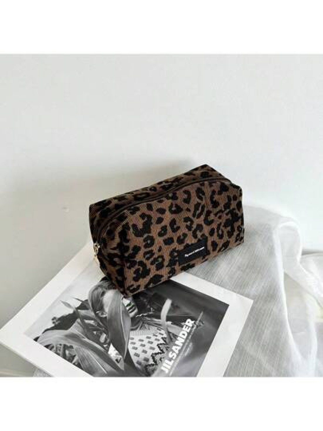 New Leopard Print Cosmetic Bag Lipstick Case Large Capacity Makeup Organizer Versatile Design Summer Travel Vacation Home Bathroom Decor Holiday Makeup Organizer