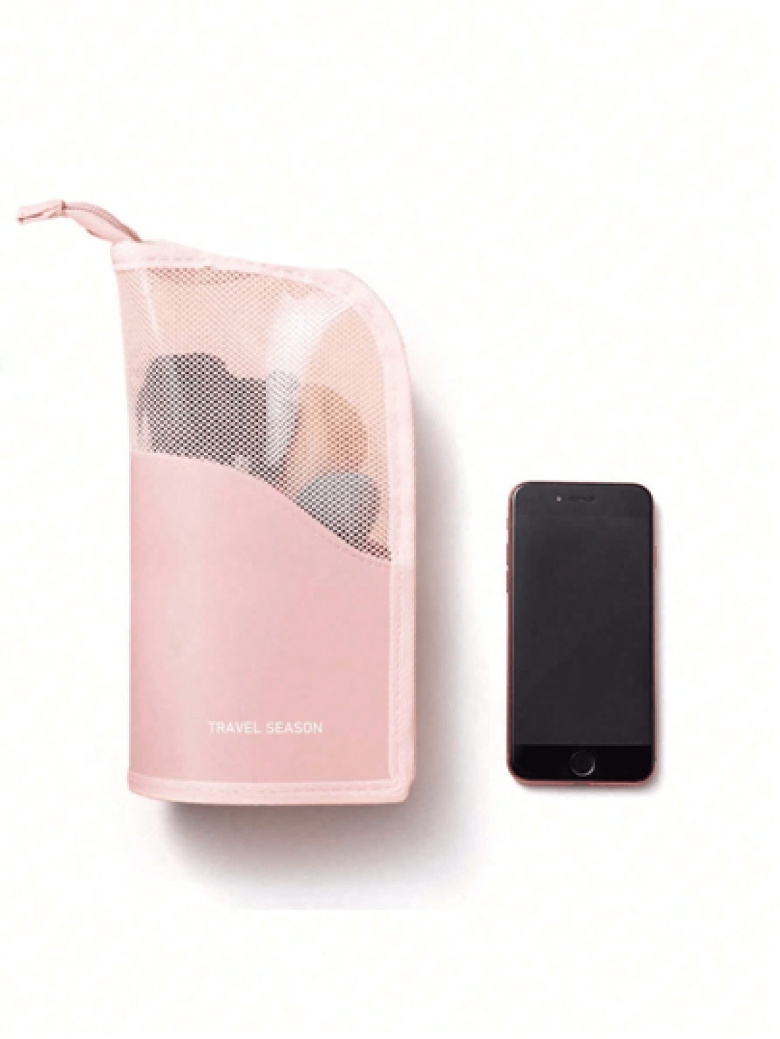 1pc Spacious Lightweight Portable Travel Toiletry Bag Multifunctional Cosmetic Makeup Organizer Pouch With Zipper Closure Suitable For Lipstick Brushes Skincare Phone Coins Small Items For Home Travel