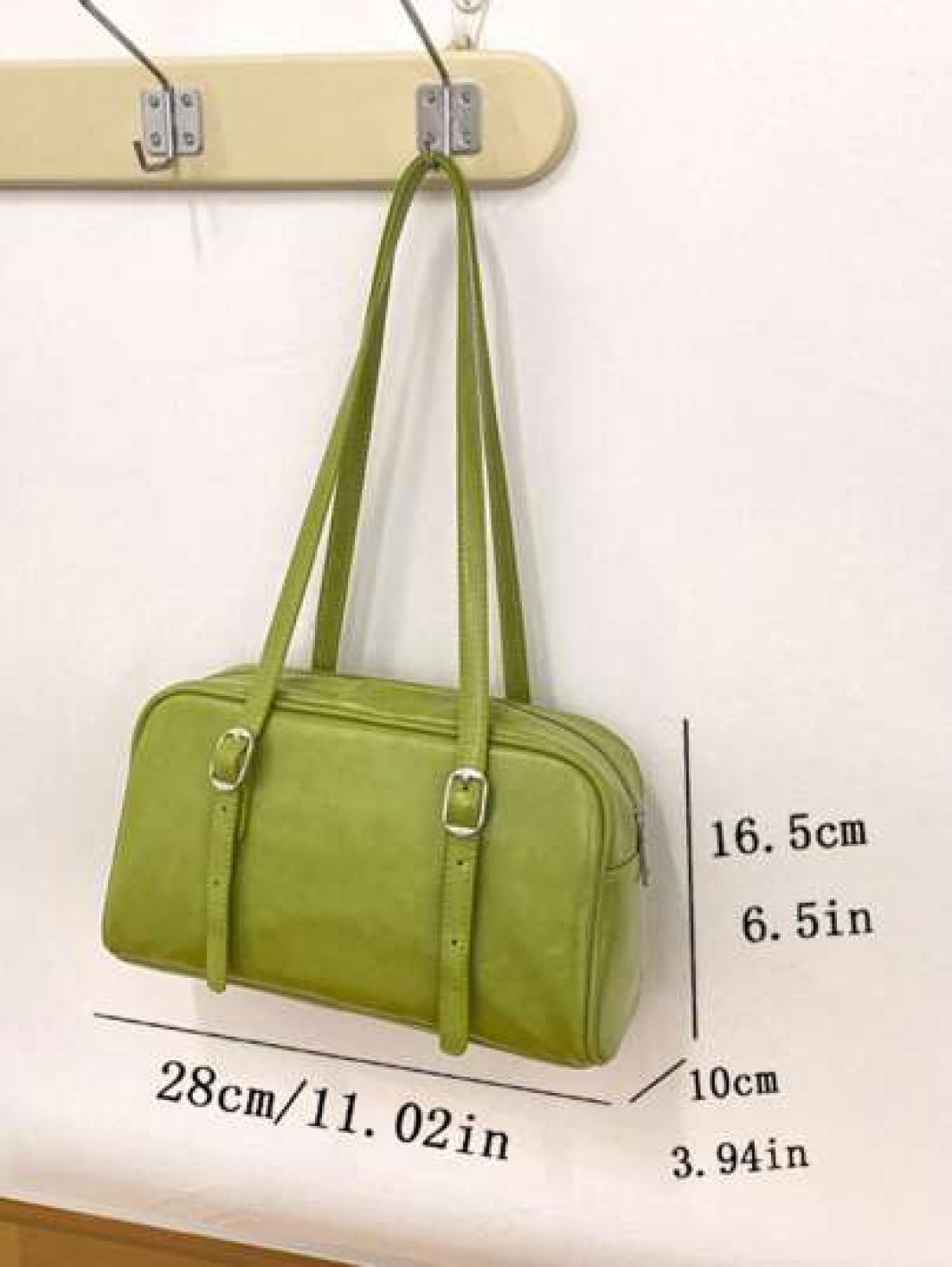 Women s Solid Color Versatile Simple Shoulder Bag For Commuting