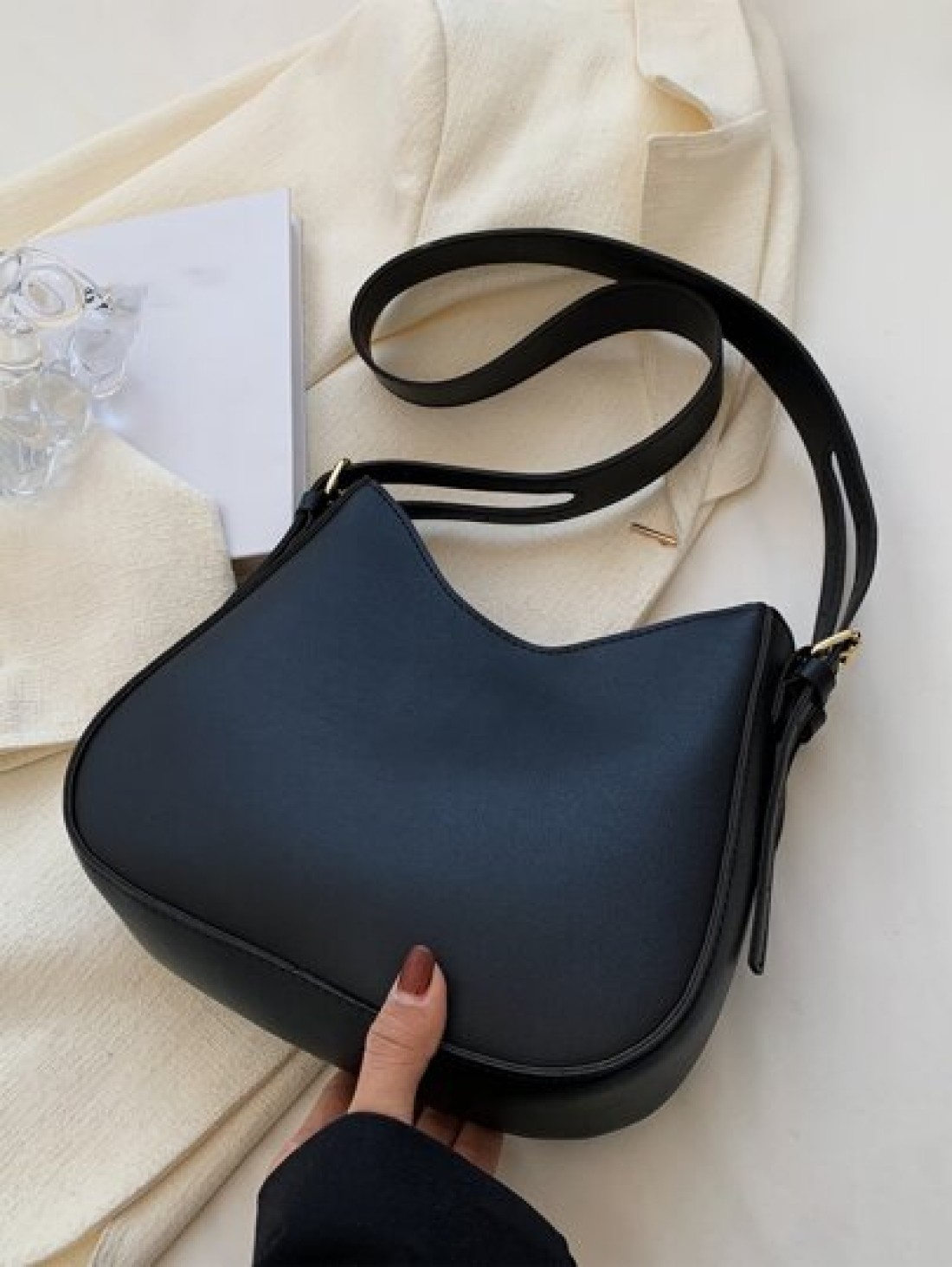 Minimalist Adjustable Strap Hobo Bag