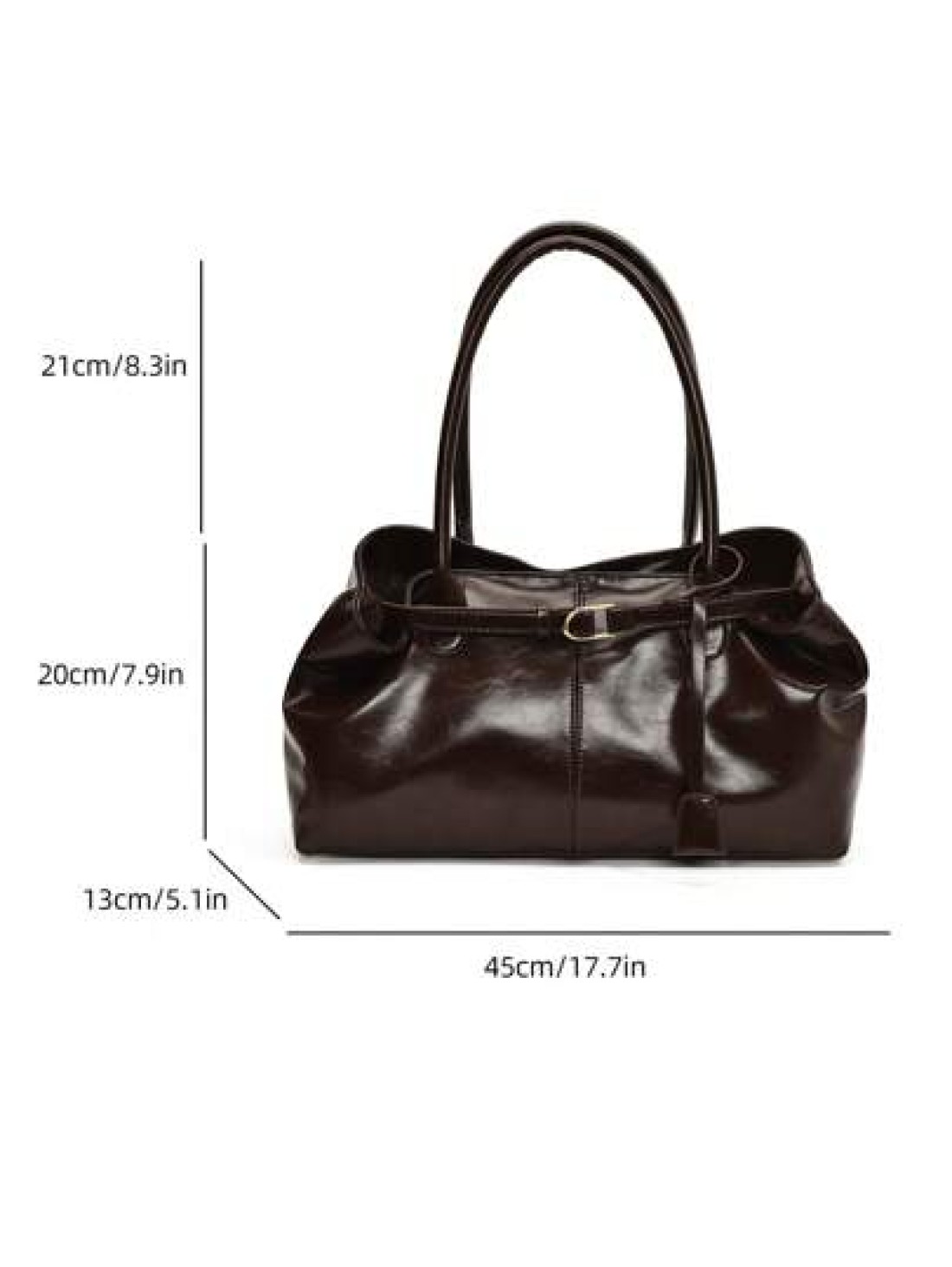 1pc Women s High Capacity Tote Handbags Female Pu Leather Shoulder Bags Handbag Bags For Girl Casual Classic Simple Designer Business Style Bag Fashion Lady Commute Handbags Commuting To Work Black Wh