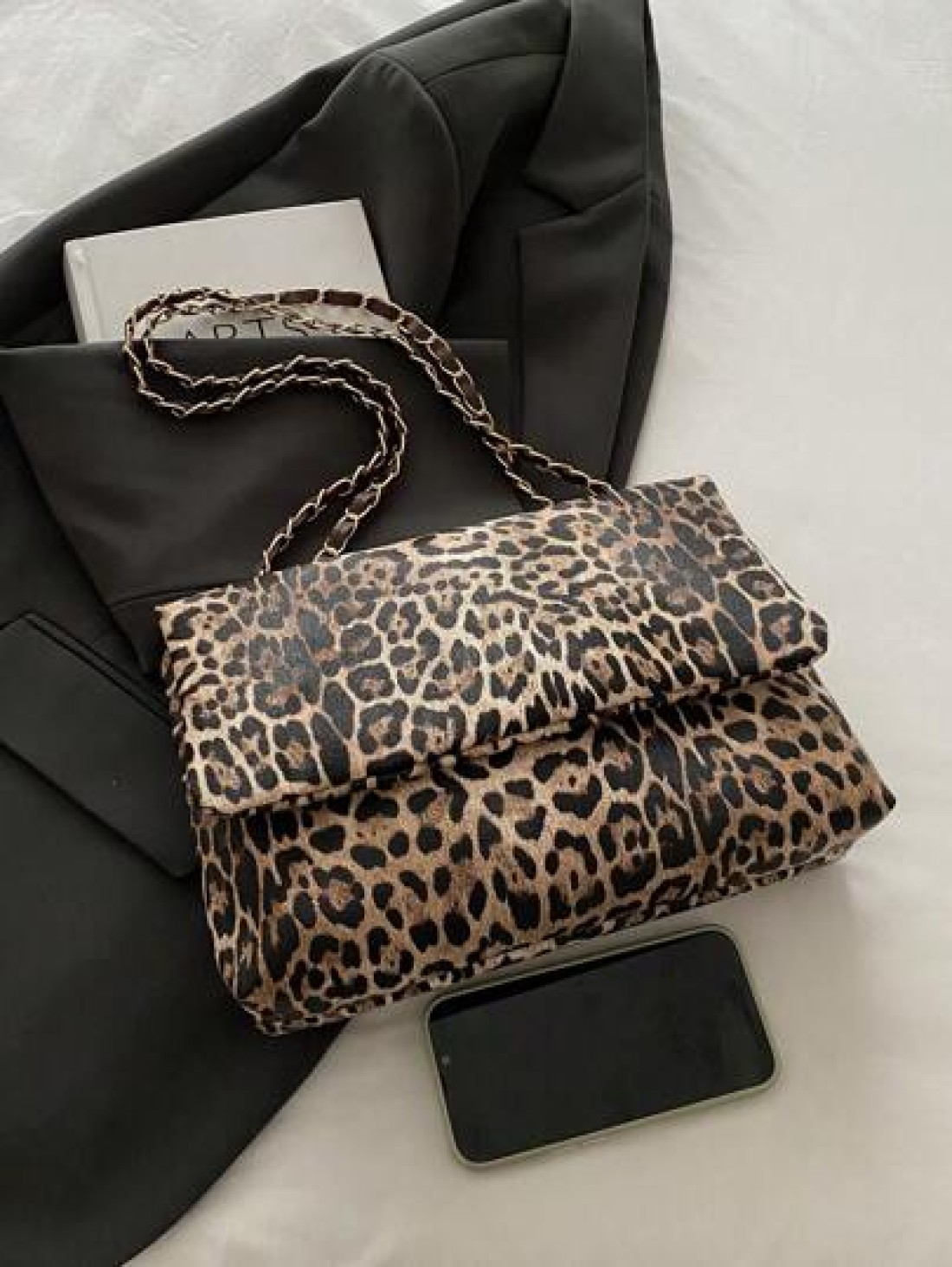 Fashionable Leopard Print Large Capacity Casual Tote Bag Leopard Print Purse For Women Leopard Comeback