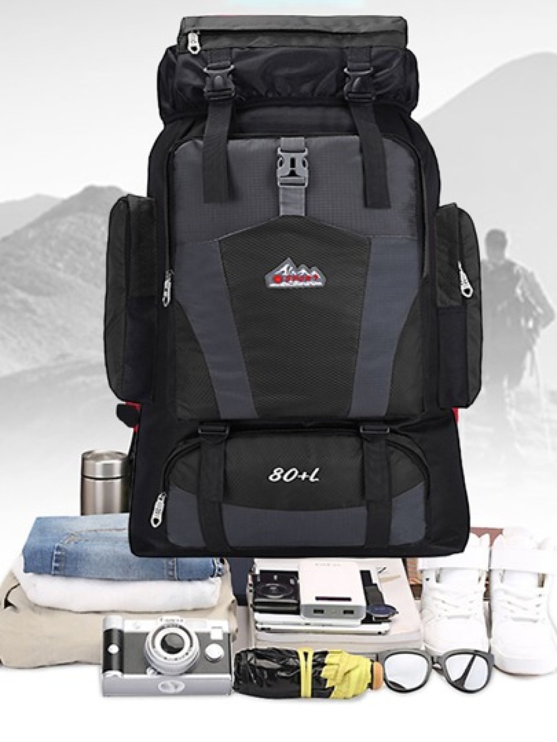 Black Waterproof Multifunctional Lightweight Large Capacity Backpack Bag School Bag School Backpack For School Daypack Laptop Bag Computer Bag Book Bag Rucksack Pencil Case Teacher Christmas Scream Ba