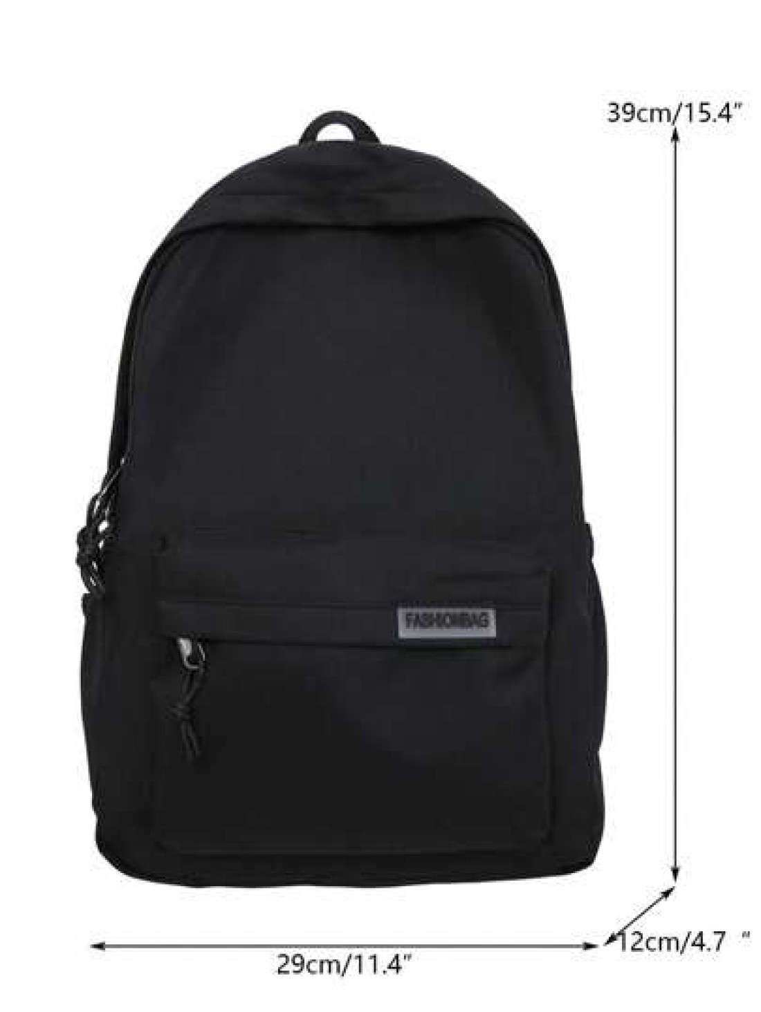 Men s Solid Color Versatile Water Resistant Backpack Schoolbag Black Christmas Teacher Gift College University Bag For School Bag School Backpack Students School Supplies School Pencil Case Gifts Fall