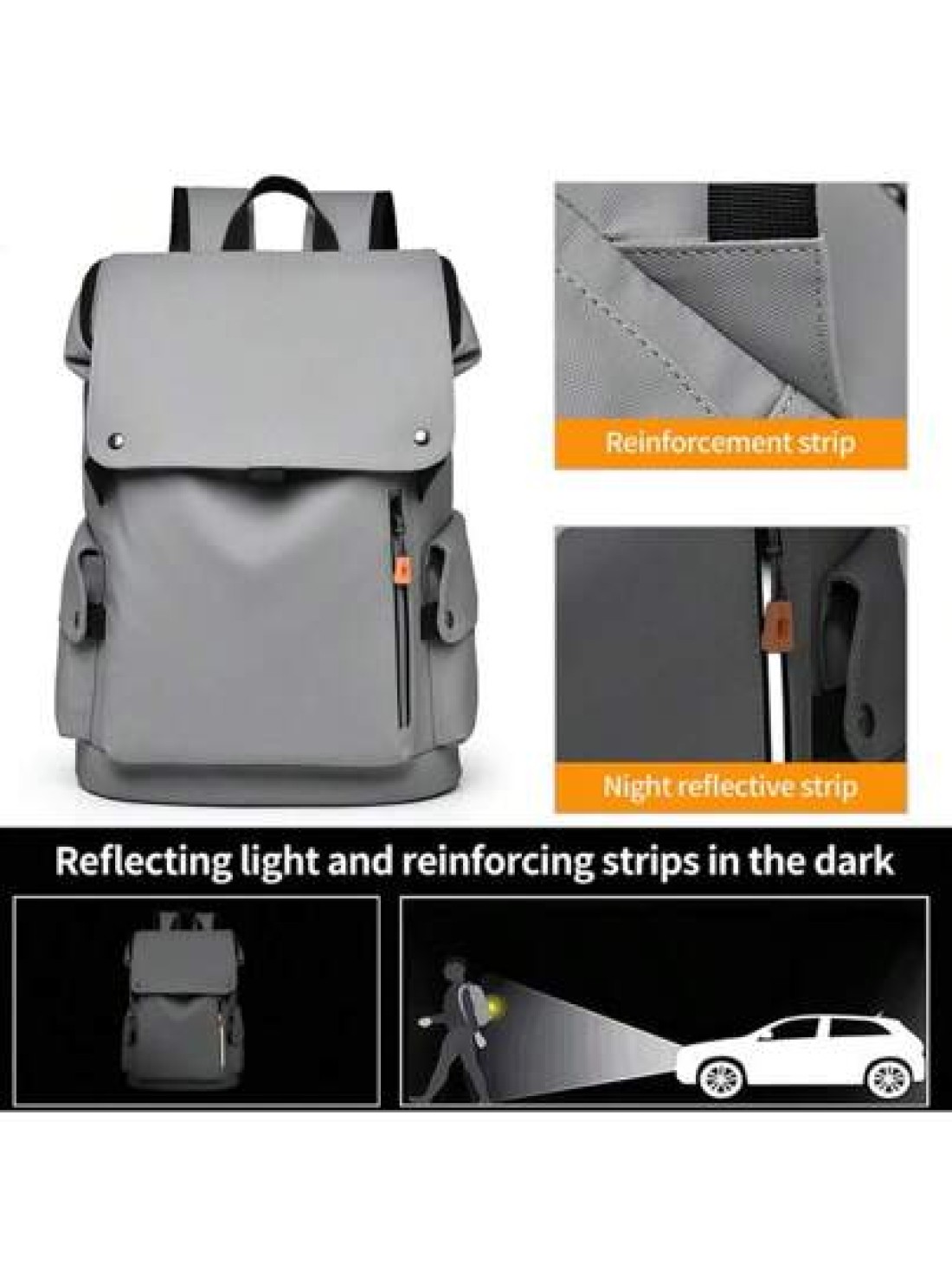 Clevn Kare Waterproof Backpack For Men Business Commute Laptop Bag Korean Style Casual Student School Bag Travel Rucksack Graduation