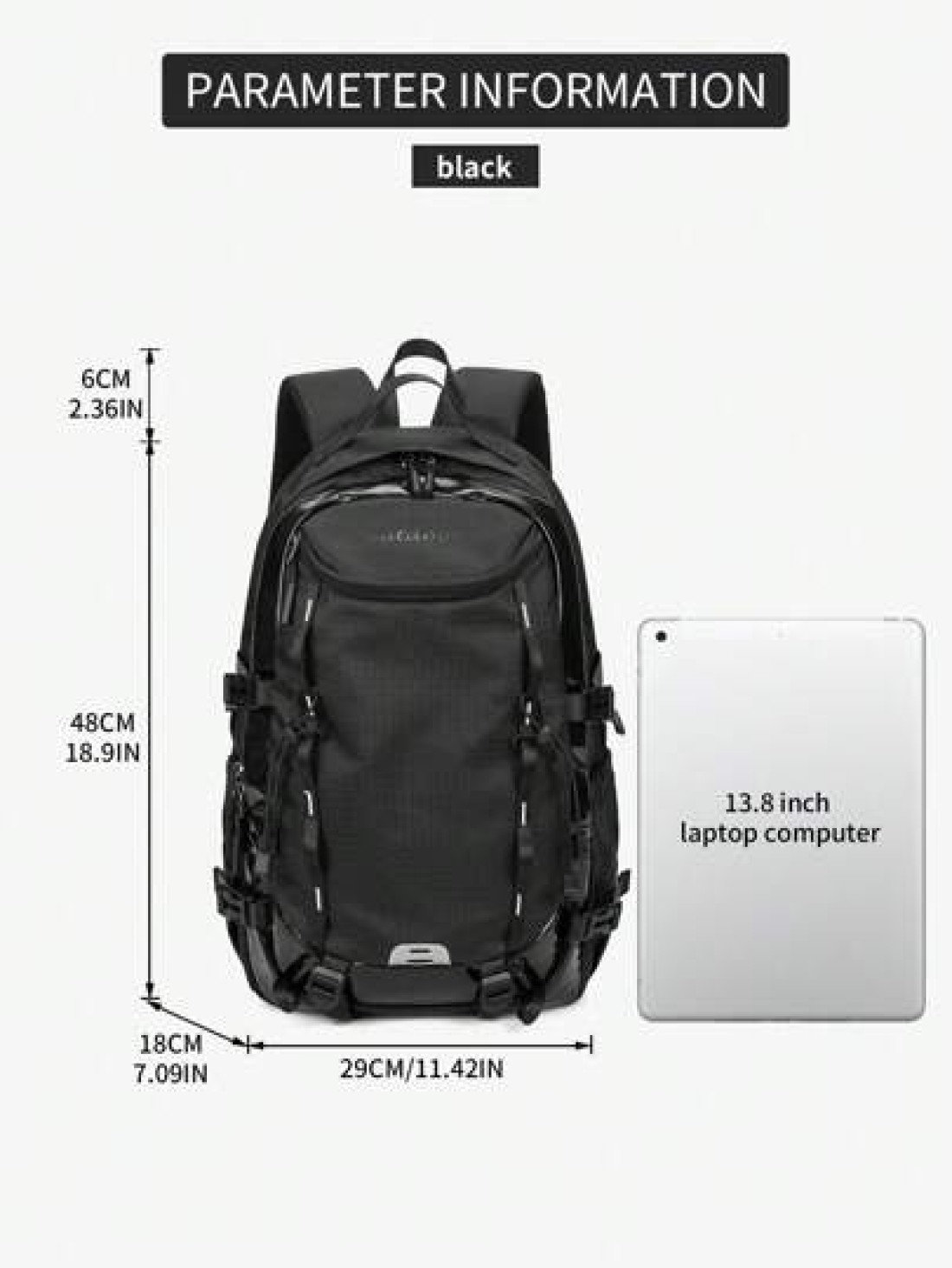 Large Capacity Outdoor Hiking Backpack Multifunctional Unisex Backpack For Travel Hiking Sports Water Resistant Padded Shoulder Straps To Relieve Fatigue Holiday Essentials Men Essentials