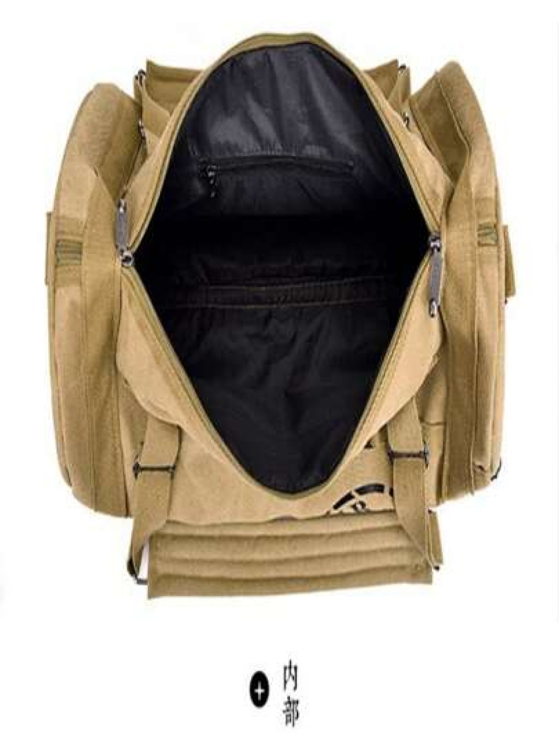 Large Capacity Men s Travel Bag Cylinder Shoulder Bag Fashionable Multi Function Backpack Canvas Messenger Bag Cylindrical Handbag