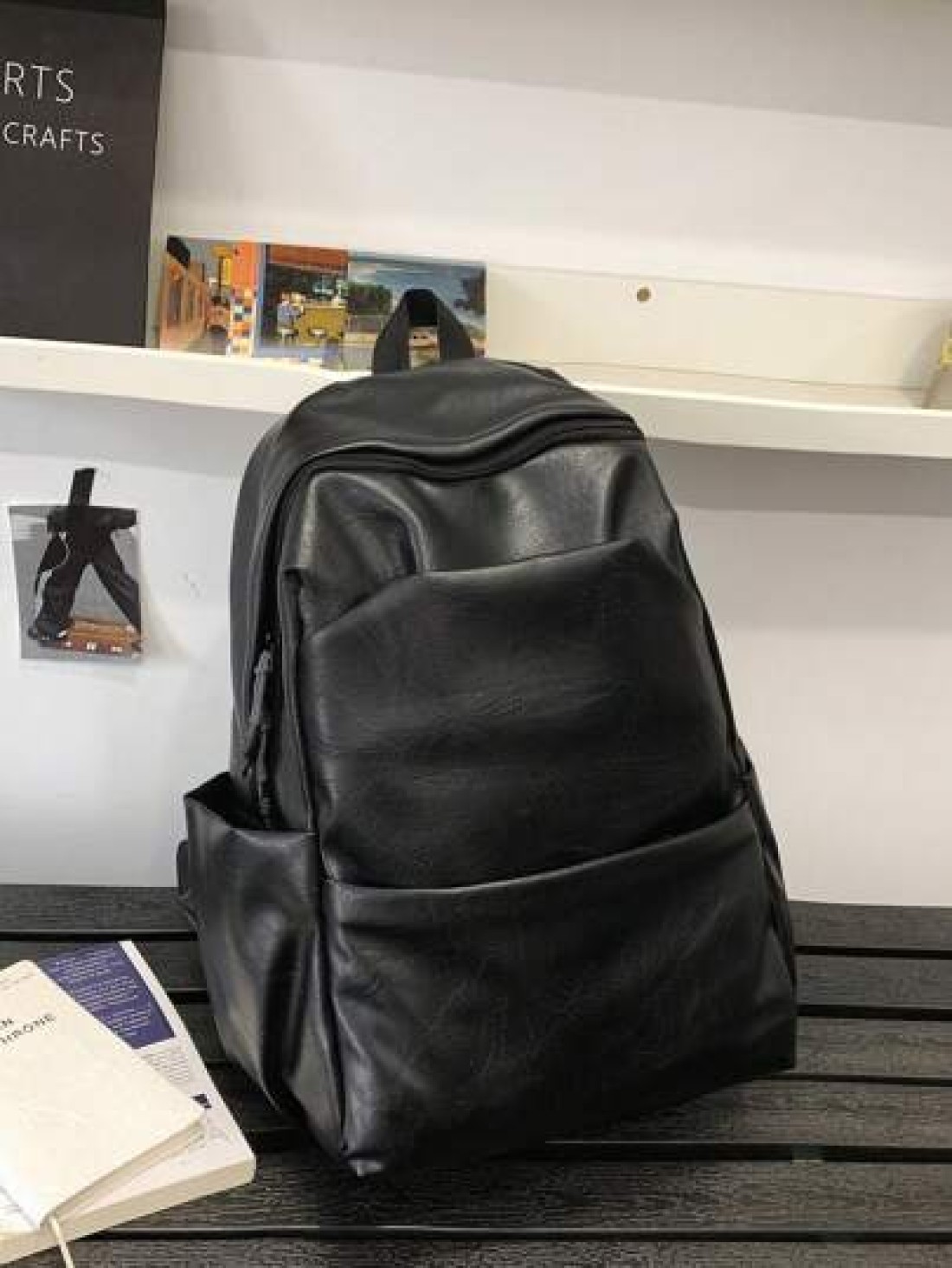 Men s Simple Functional Backpack Large Capacity Water Repellent Oil Wax Leather Material Multi Compartment And Multi Compartment Wear Resistant Backpack Sponge Buffer Zone On The Back Widened Comforta