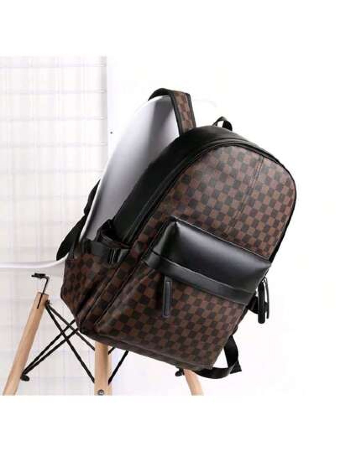 Men s Fashionable Handbag Classic Large Capacity Computer Backpack For Students Durable And Scratch Resistant Can Hold Files And Office Supplies Business Commute PU Leather Minimalist Style Suitable G
