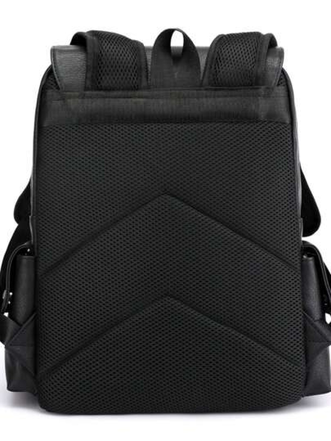 Multi Pocket Pu Soft Leather Backpack Men Purse Can Hold 15 6 Inch Computer Bag Lightweight School Bag Large Capacity Travel Bag Commuter Convenient Day Bag Multi Functional Book Bag For Students Juni
