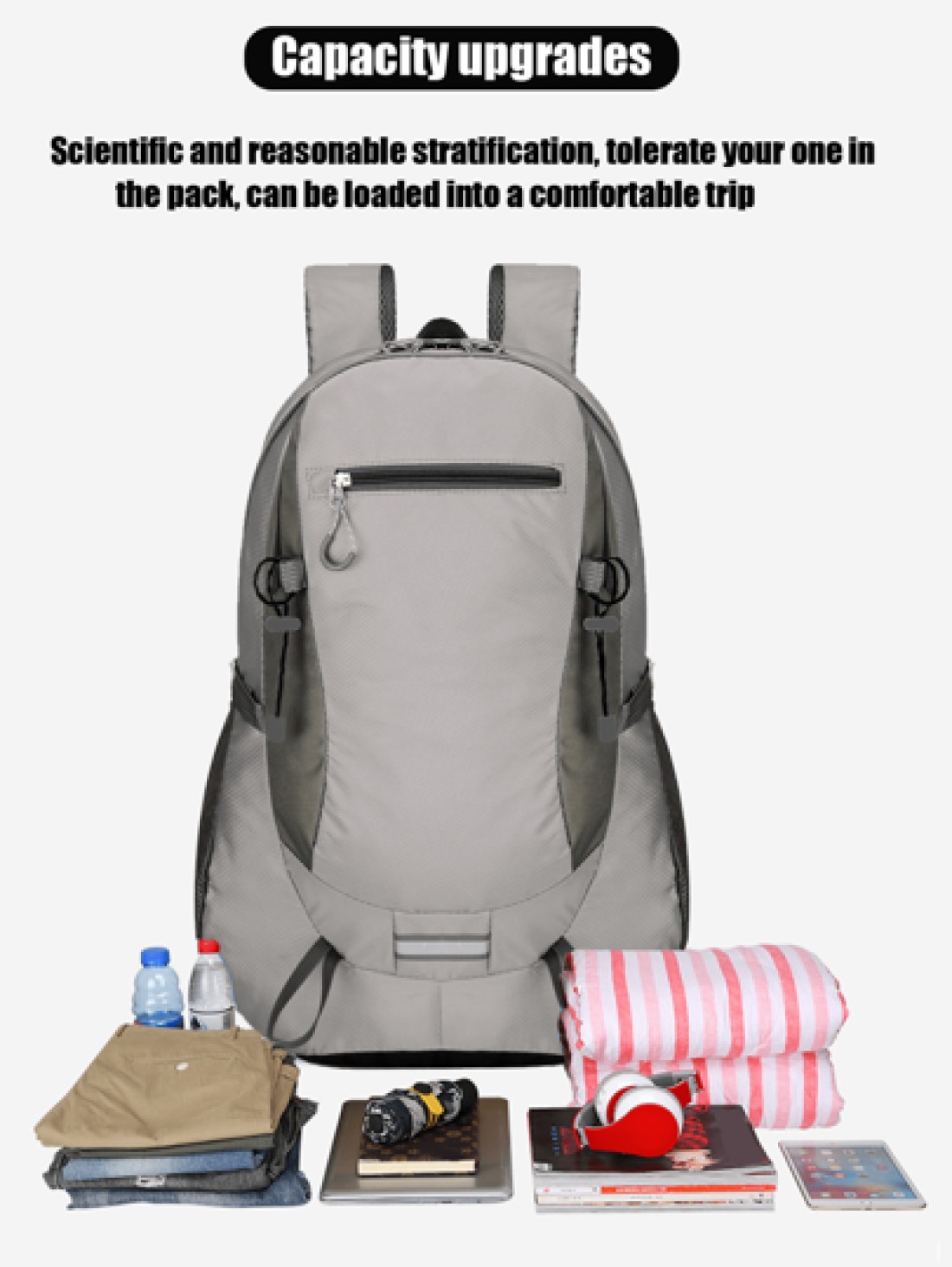 1pc Hiking Large Capacity Backpack Sports Backpack Laptop Travel Bag Sports Bag University Backpack School Backpack Outdoor Hiking Camping Sports And Leisure Backpack Vacation Essentials Lightweight A