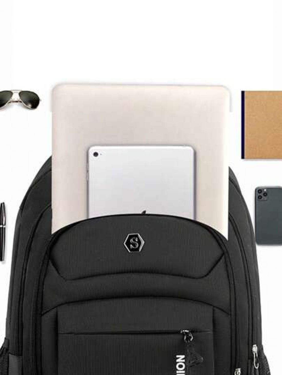 1pc Travel Business Laptop Backpack For 15 6 Inch PC Casual Sport Style Nylon Backpack For Men Large Student Bag Lightweight Multi Function Travel Bag Easy Storage Day Bag Stylish Business Travel Bag