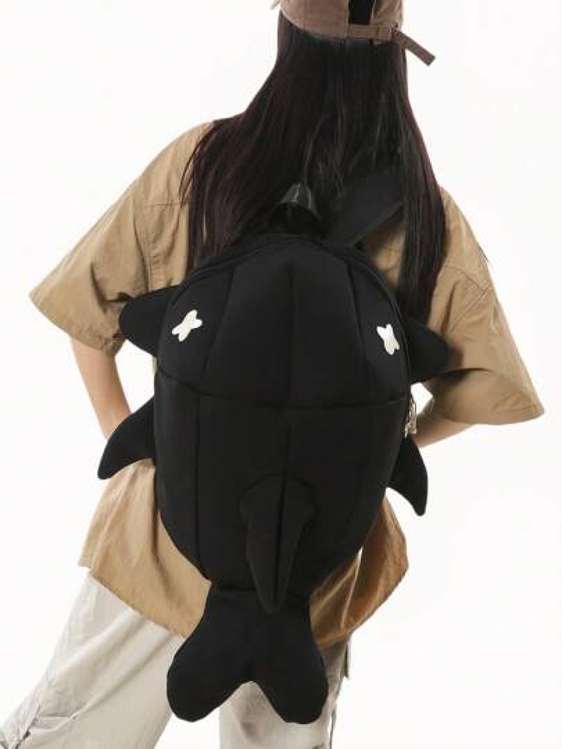 peach tree Peach Tree Unisex Shark Design Backpack Casual Fashion Daypack Suitable For High School College Students Couples Travel Sports Multifunctional Lightweight Back To School Halloween Christmas