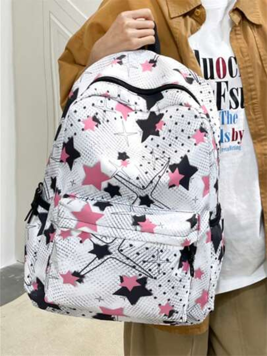New Star Versatile Backpack For Women High Beauty Junior High School High School Large Capacity Backpack Niche Commuter Student Backpack Fashion Backpack Student Male New Junior High School High Schoo