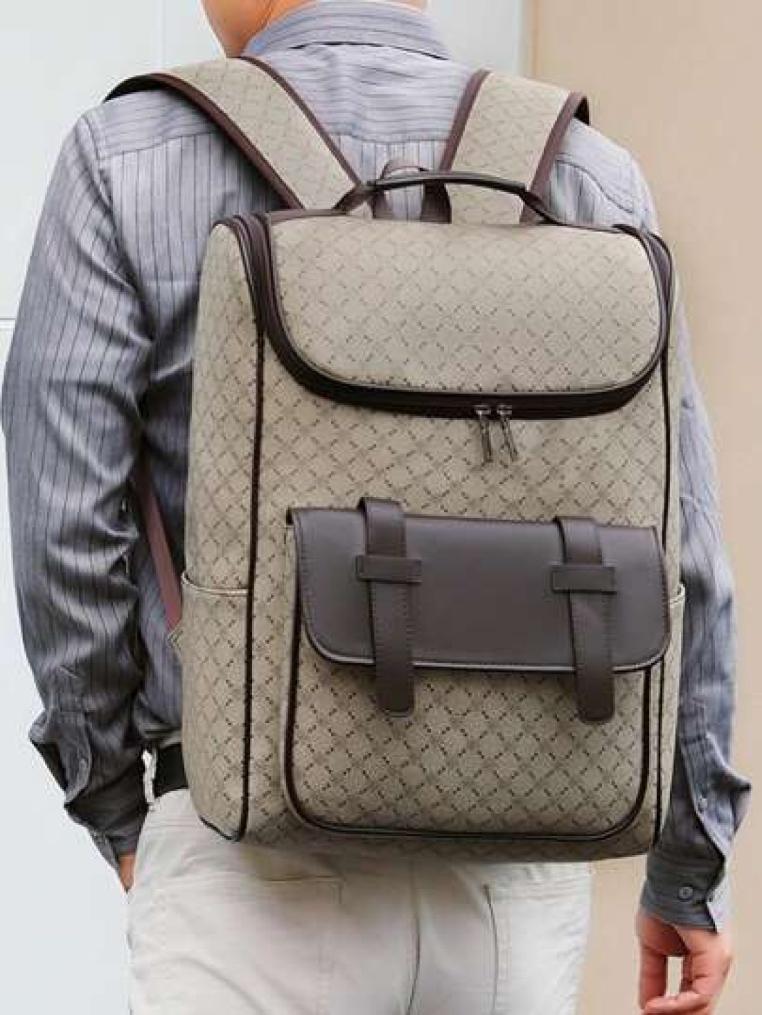 Men s Flip Top Casual Backpack Large Capacity Laptop Backpack Business Travel Backpack Suitable For Commute Back To School Father s Day Gift Travel