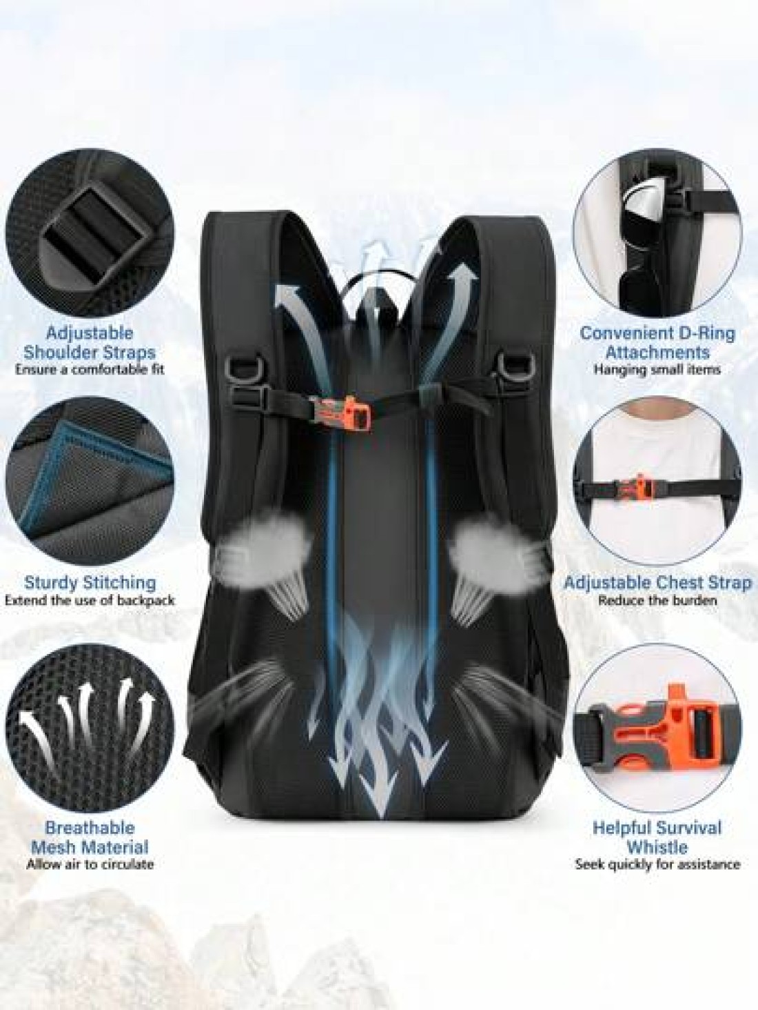 Hiking Backpack Military Tactical Backpacks Hunting Rucksack For Camping Cycling Climbing Walking Mountaineer Outdoor Sports