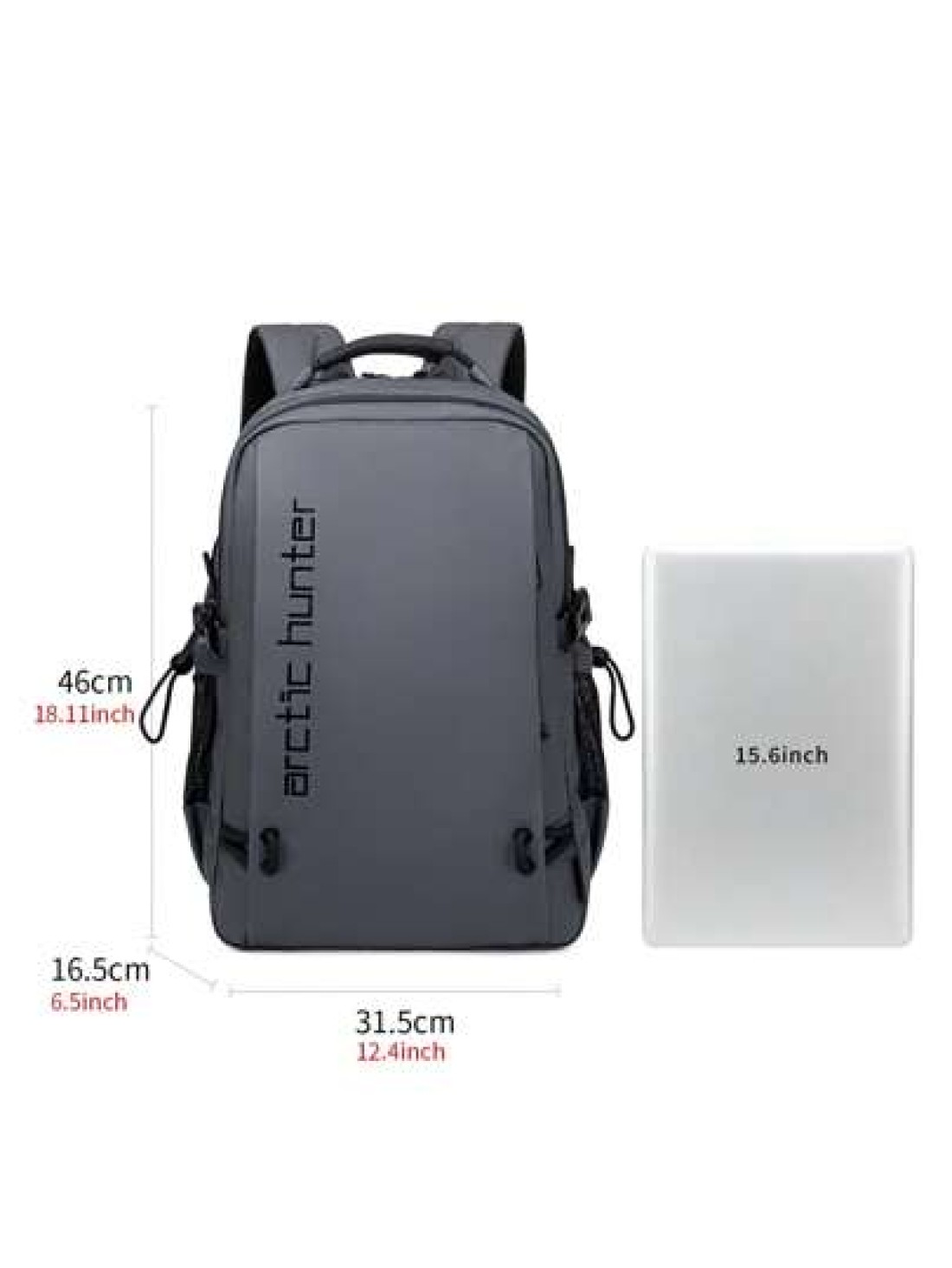 arctic hunter Arctic Hunter Backpack For Men Light Weight 15 6 Laptop Backpack Water Resistant Stylish Anti Theft 25L Laptop Bag 5 Compartment For Travel Business College And Daily Use