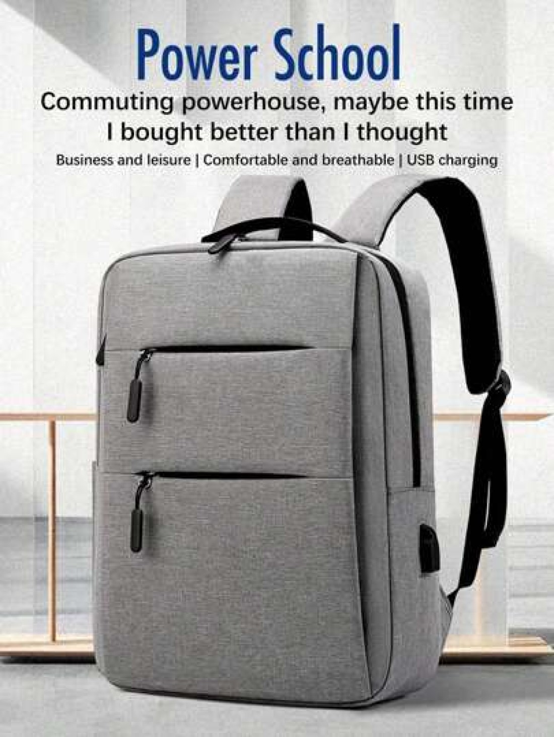Men s Business Commute Backpack With Large Capacity 15 6 Inch Laptop Compartment Multiple Pockets And External USB Charging Port Suitable For Travel Office Or Daily Use Case Teacher Christmas Scream B