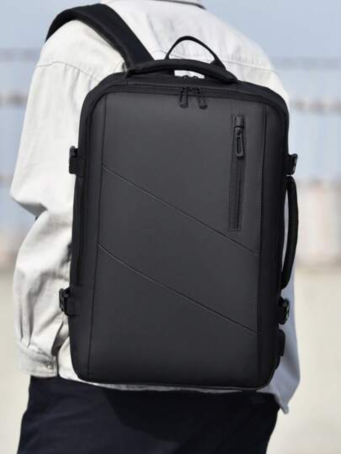 Men s Large Capacity Backpack Expandable Bag Functional Backpack And Work Style Weekend Overnight Bag Outdoor Bag Student Backpack With USB Charging Port Multiple Pockets Commute School Fashion Casual