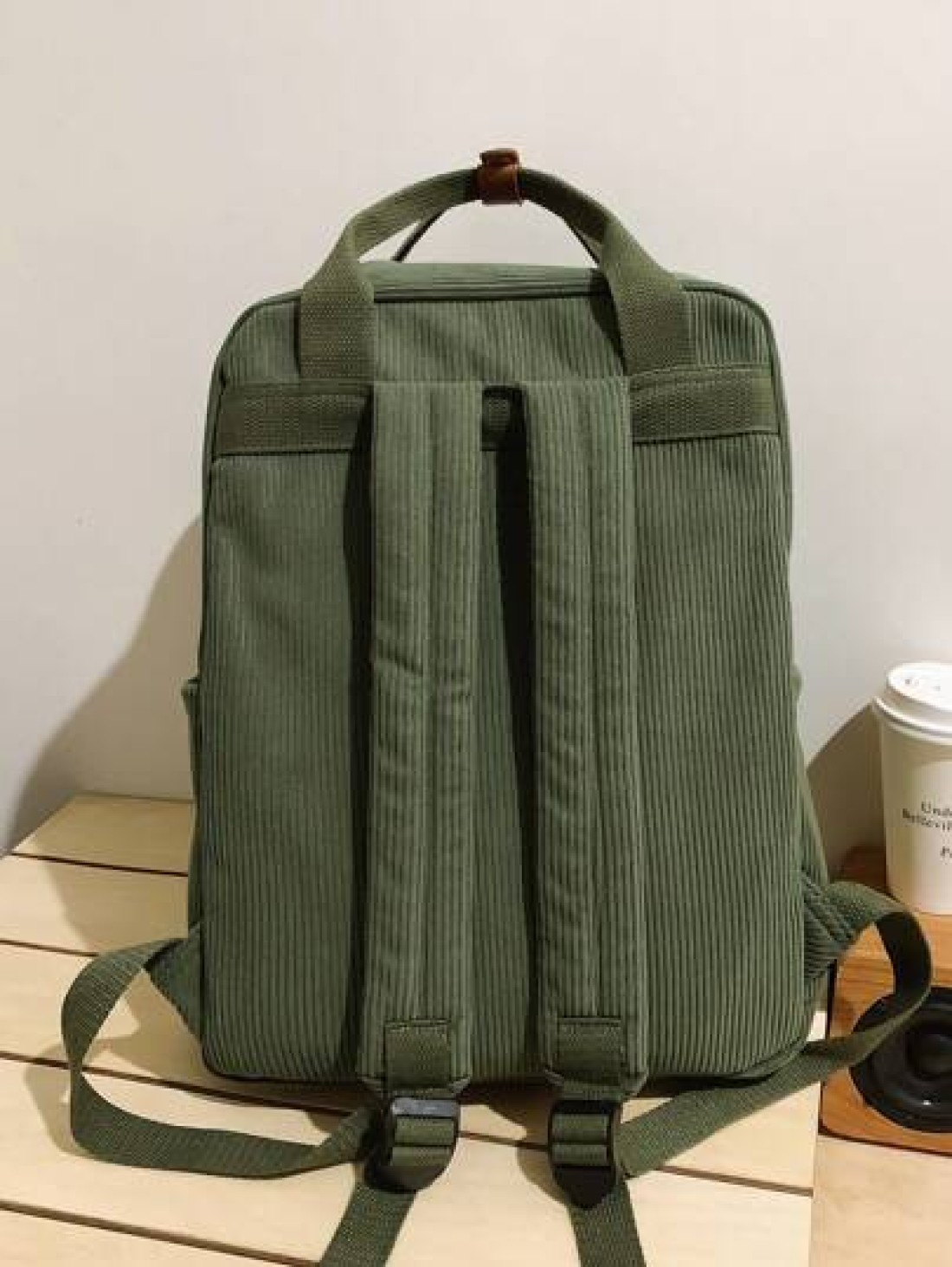 Teenagers Small Corduroy Backpack Lightweight Casual High School College 14 Inch Laptop Travel Bag Backpack Rucksack Dad College Bag School Bag Gifts Fall Christmas Scream Bag Backpack Winter Gifts Ca